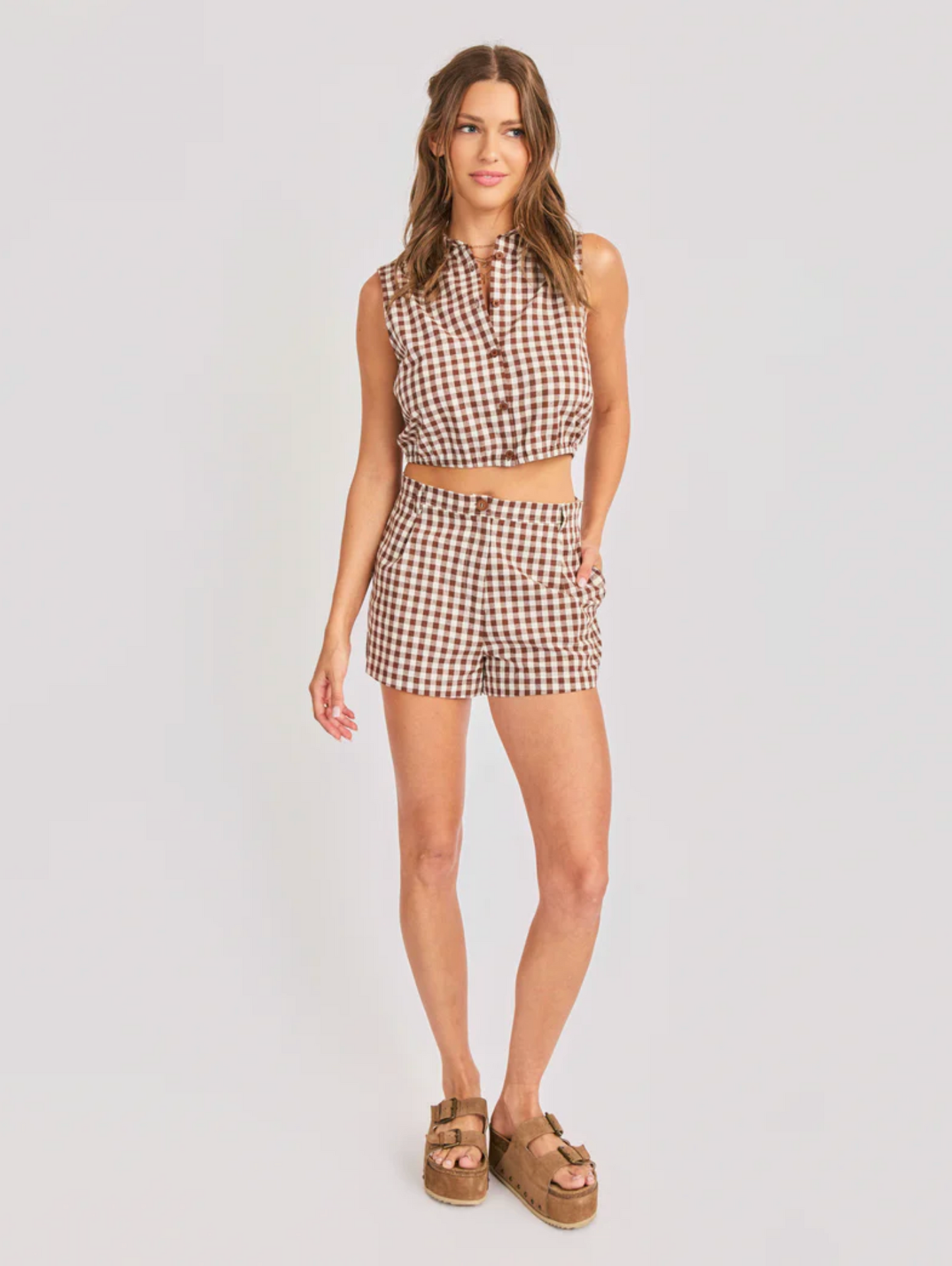 MUSTANG GINGHAM SHORTS