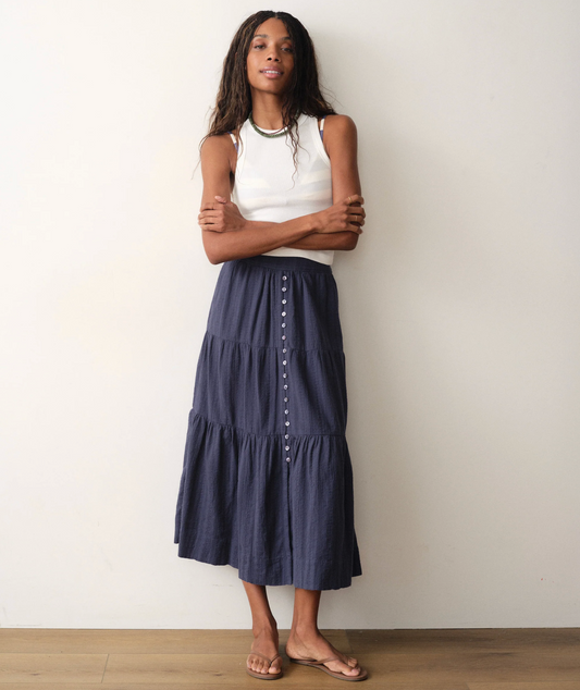 LANA BUTTON-THROUGH SKIRT