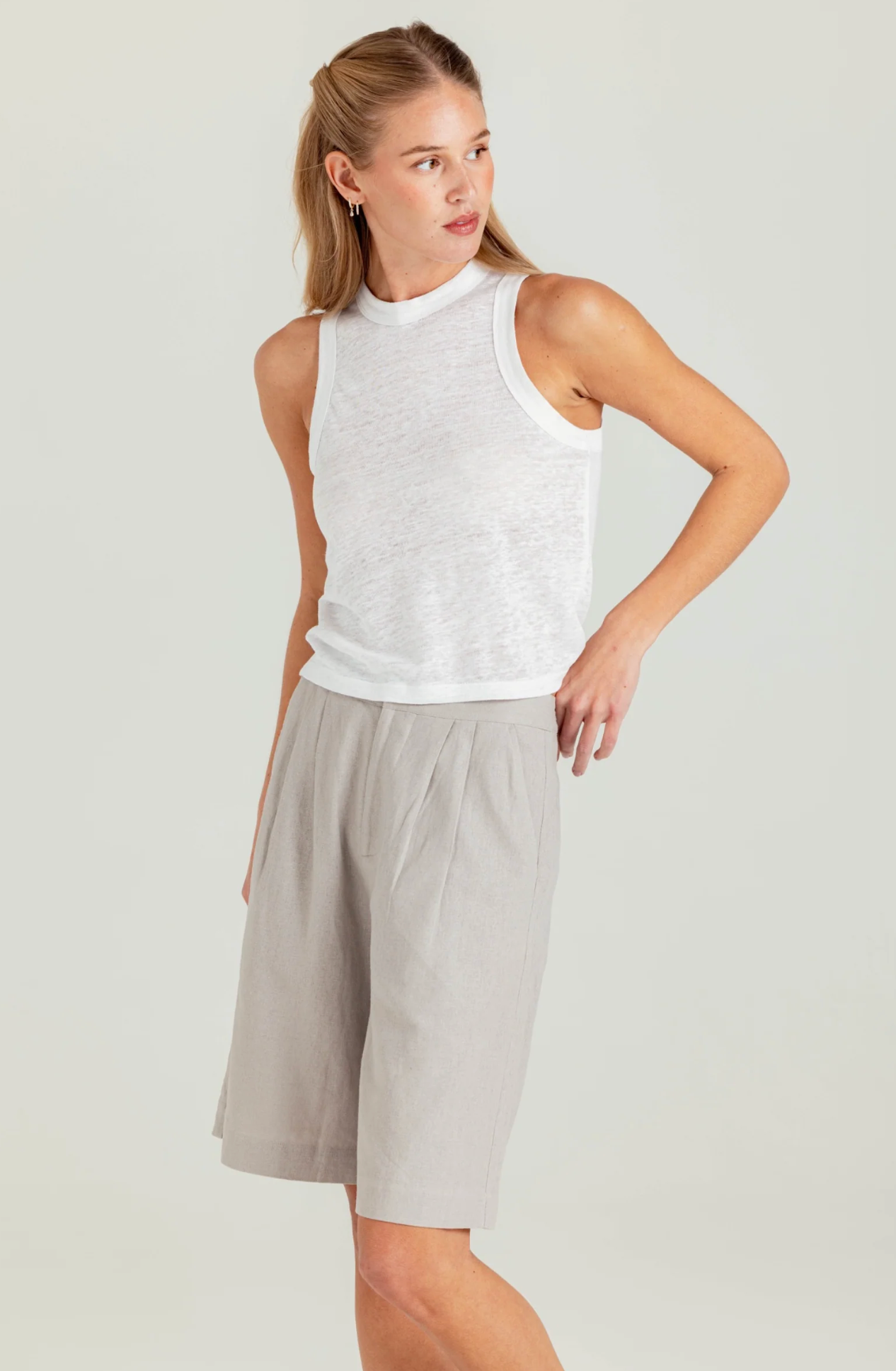 LINEN TINA TANK