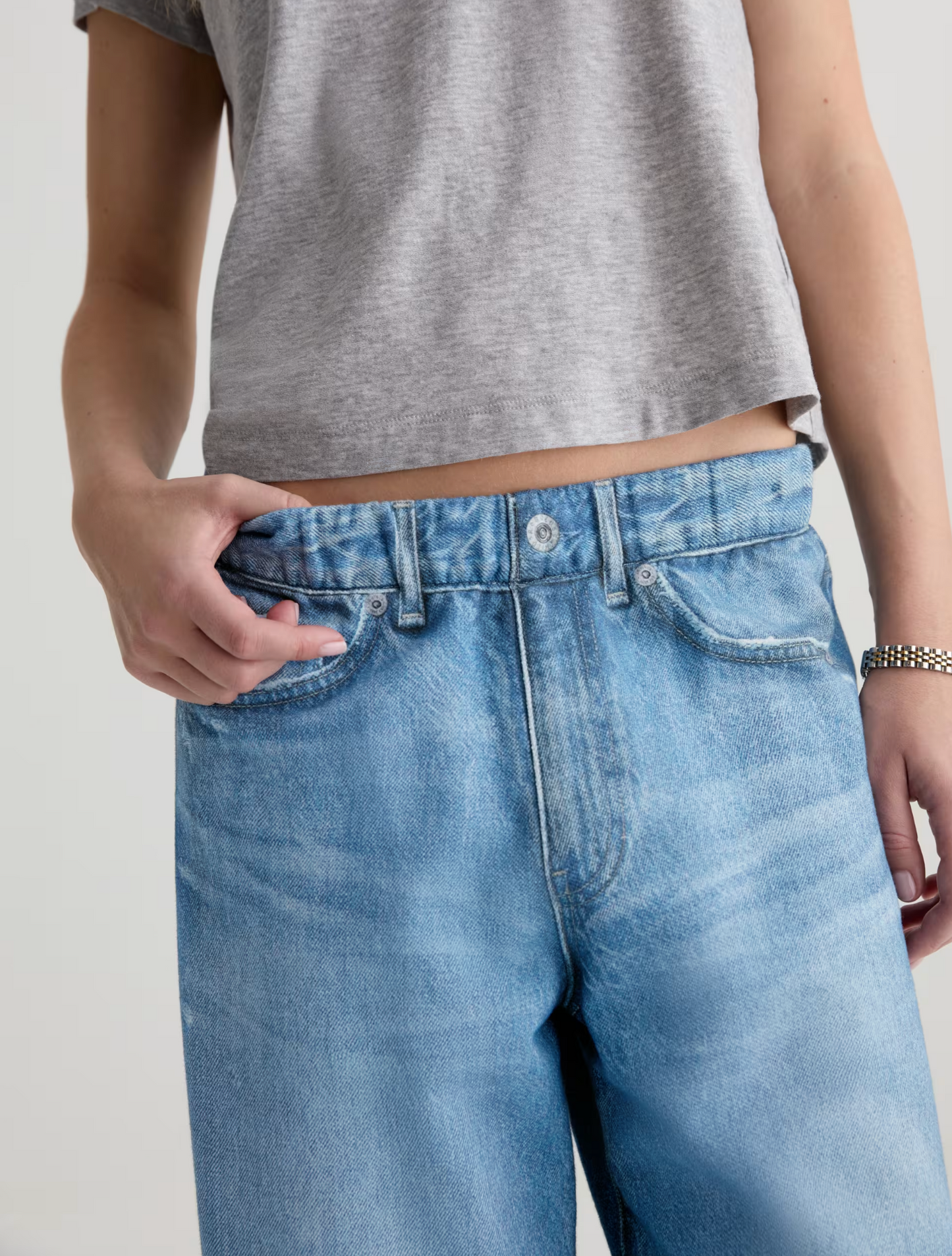 ADRIA OFF-DUTY DENIM SWEATPANT