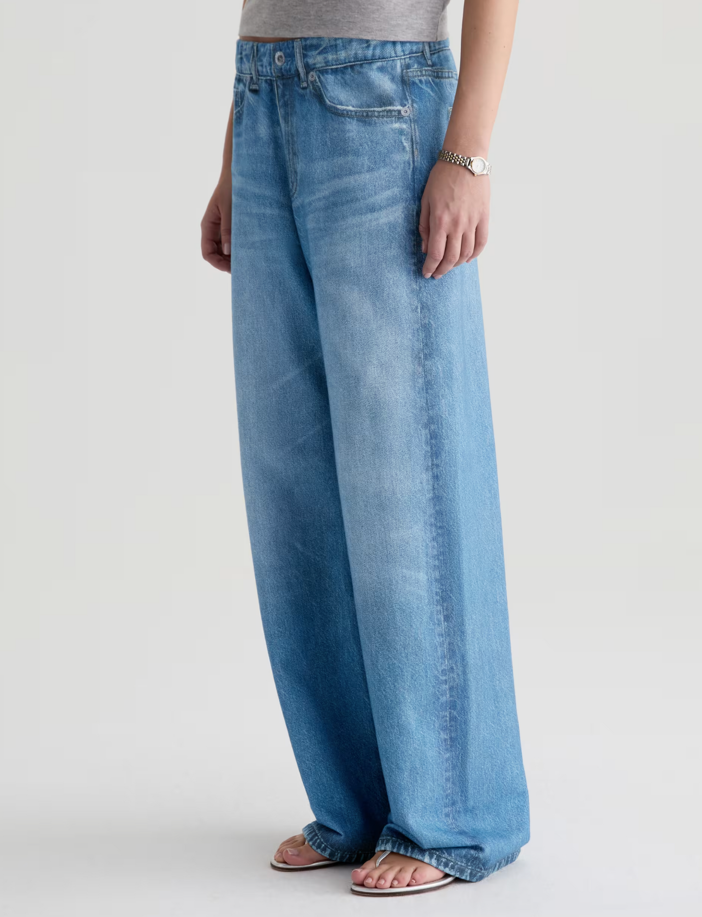 ADRIA OFF-DUTY DENIM SWEATPANT