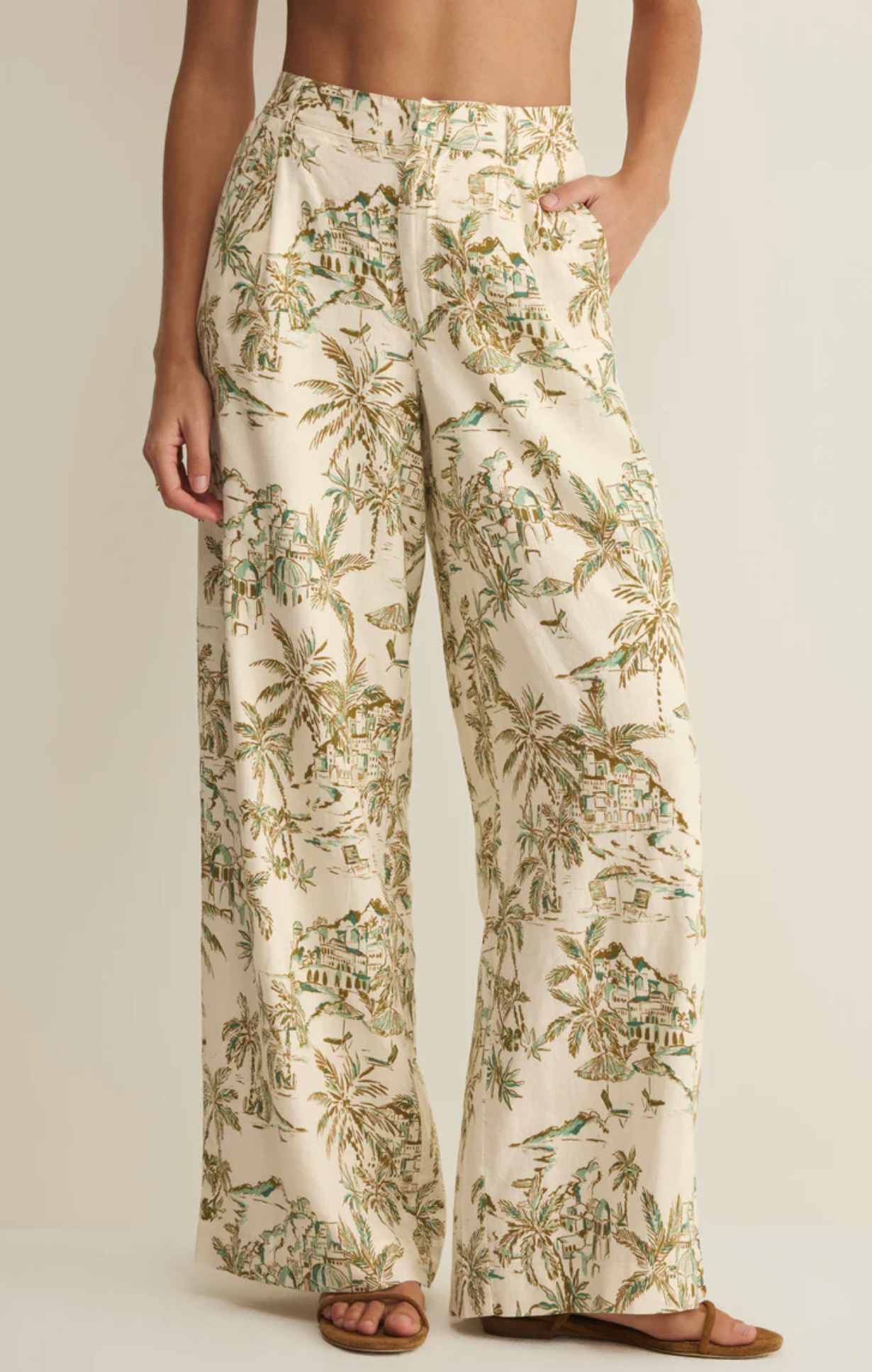 OVERLOOK TIKI TIDE LINEN PANT