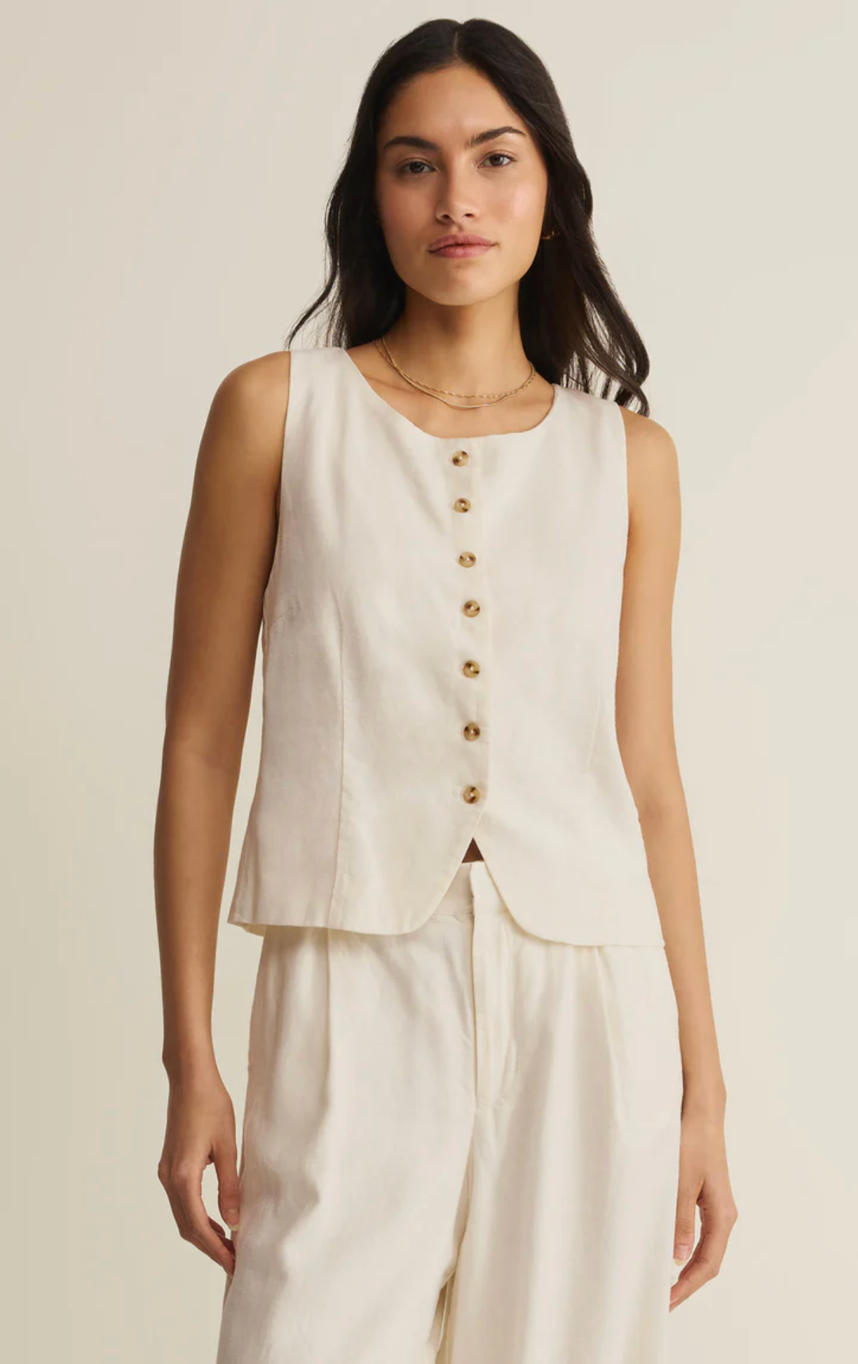 ROMAN LINEN VEST