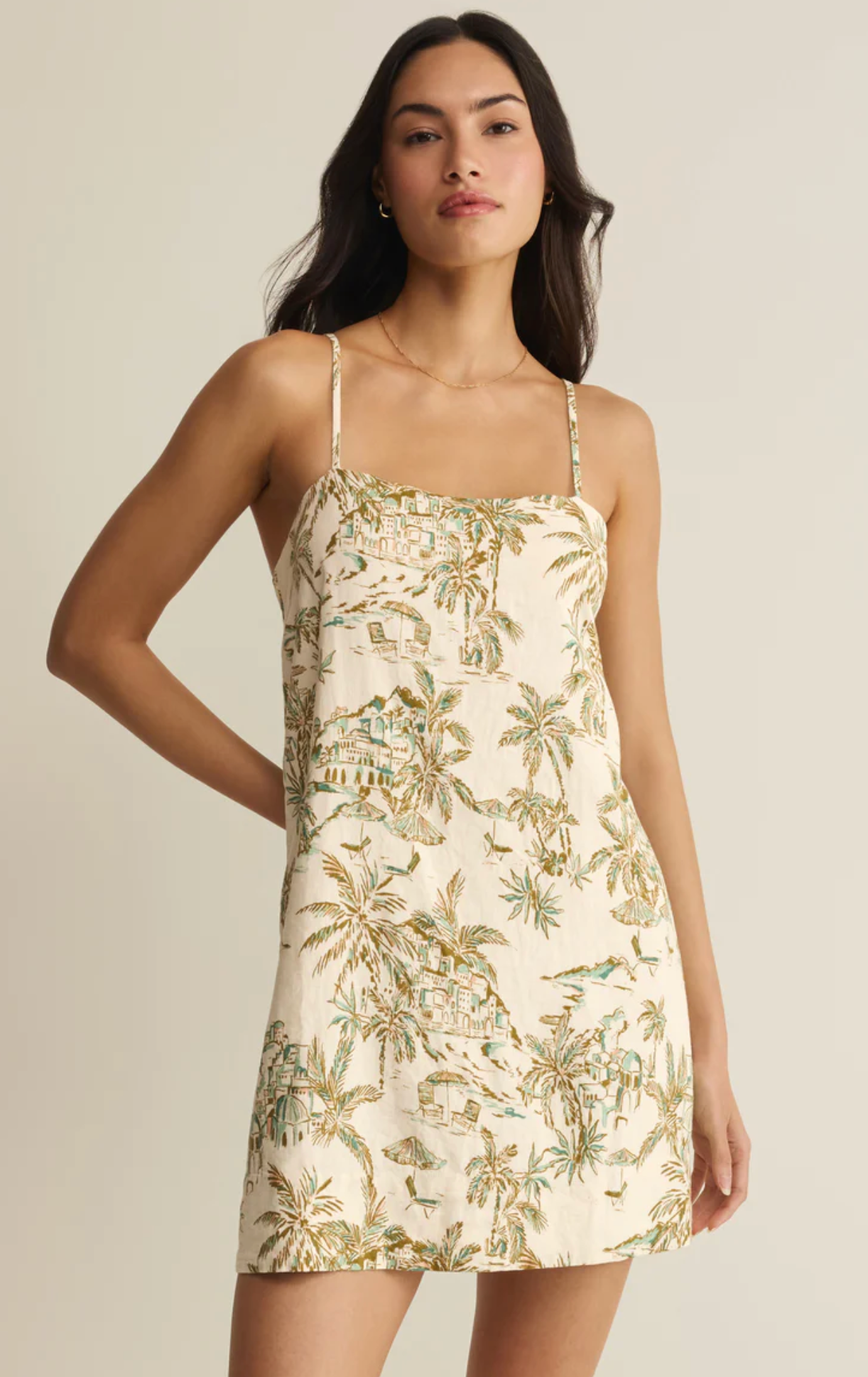 MAUDE TIKI TIDE MINI DRESS
