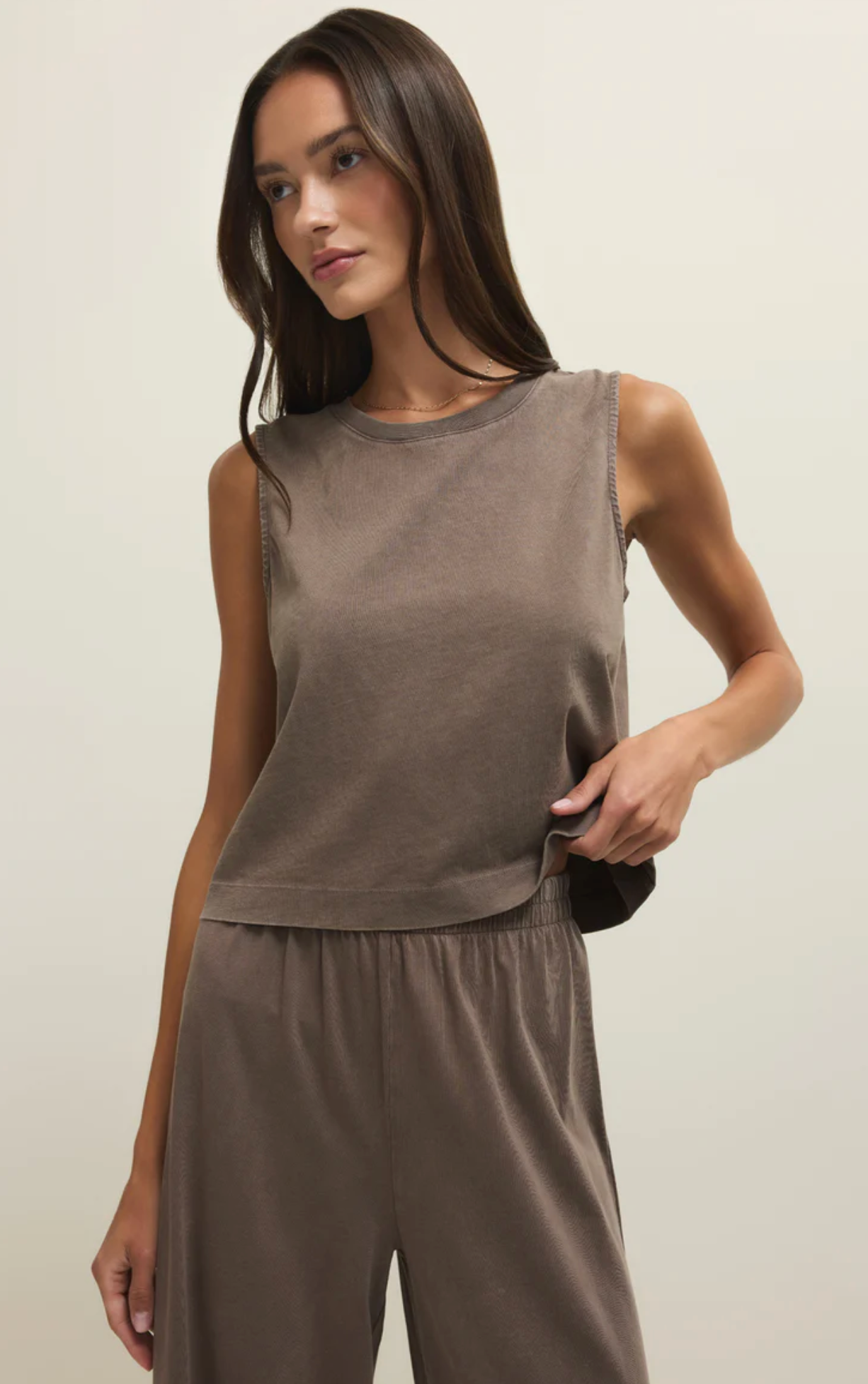 SLOANE COTTON JERSEY TANK