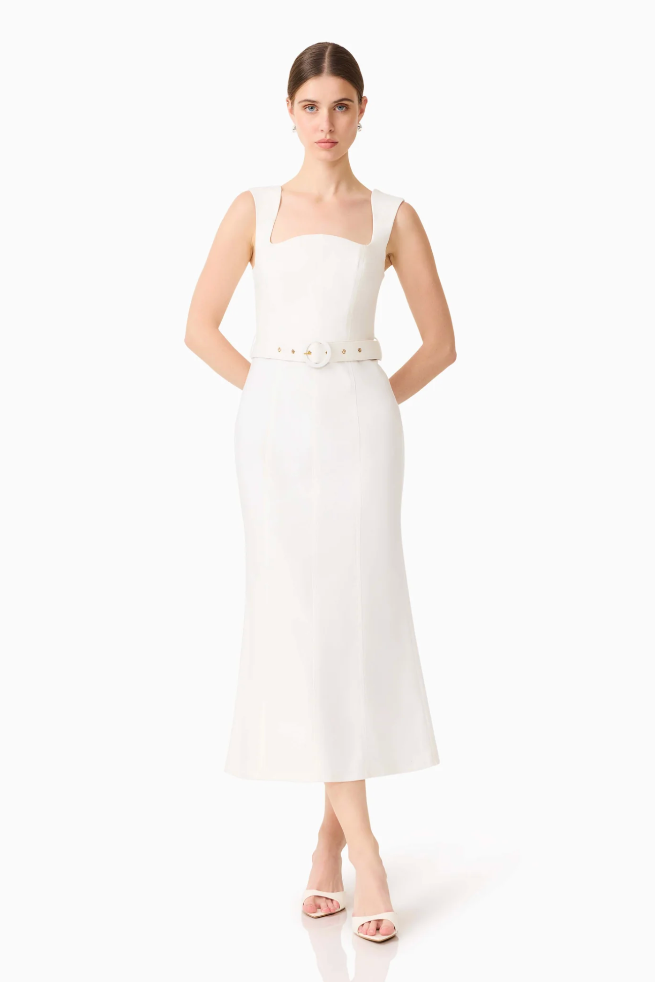 NYDIA FIT & FLARE MAXI DRESS