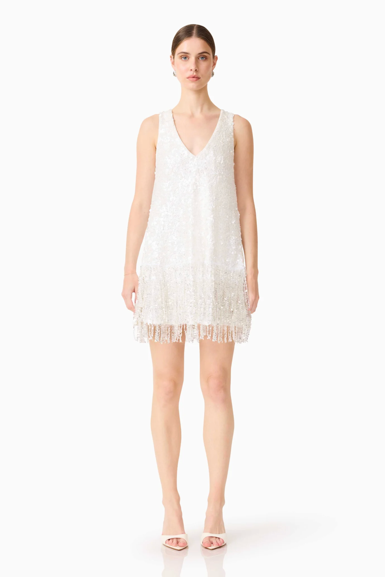 ALESSIA EMBELLISHED SHIFT MINI DRESS