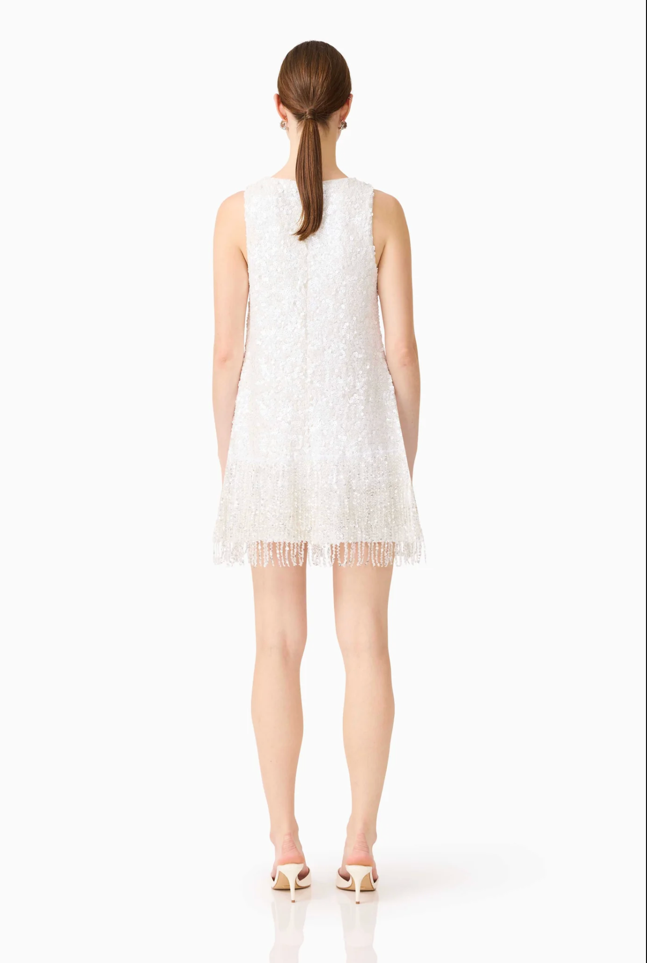 ALESSIA EMBELLISHED SHIFT MINI DRESS