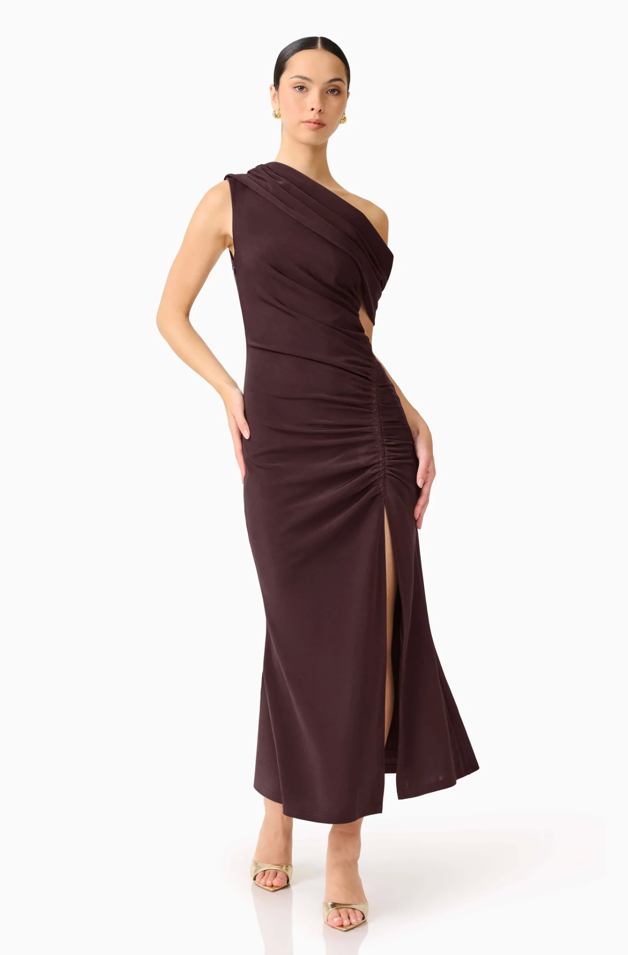 SIMONE ONE SHOULDER MAXI DRESS