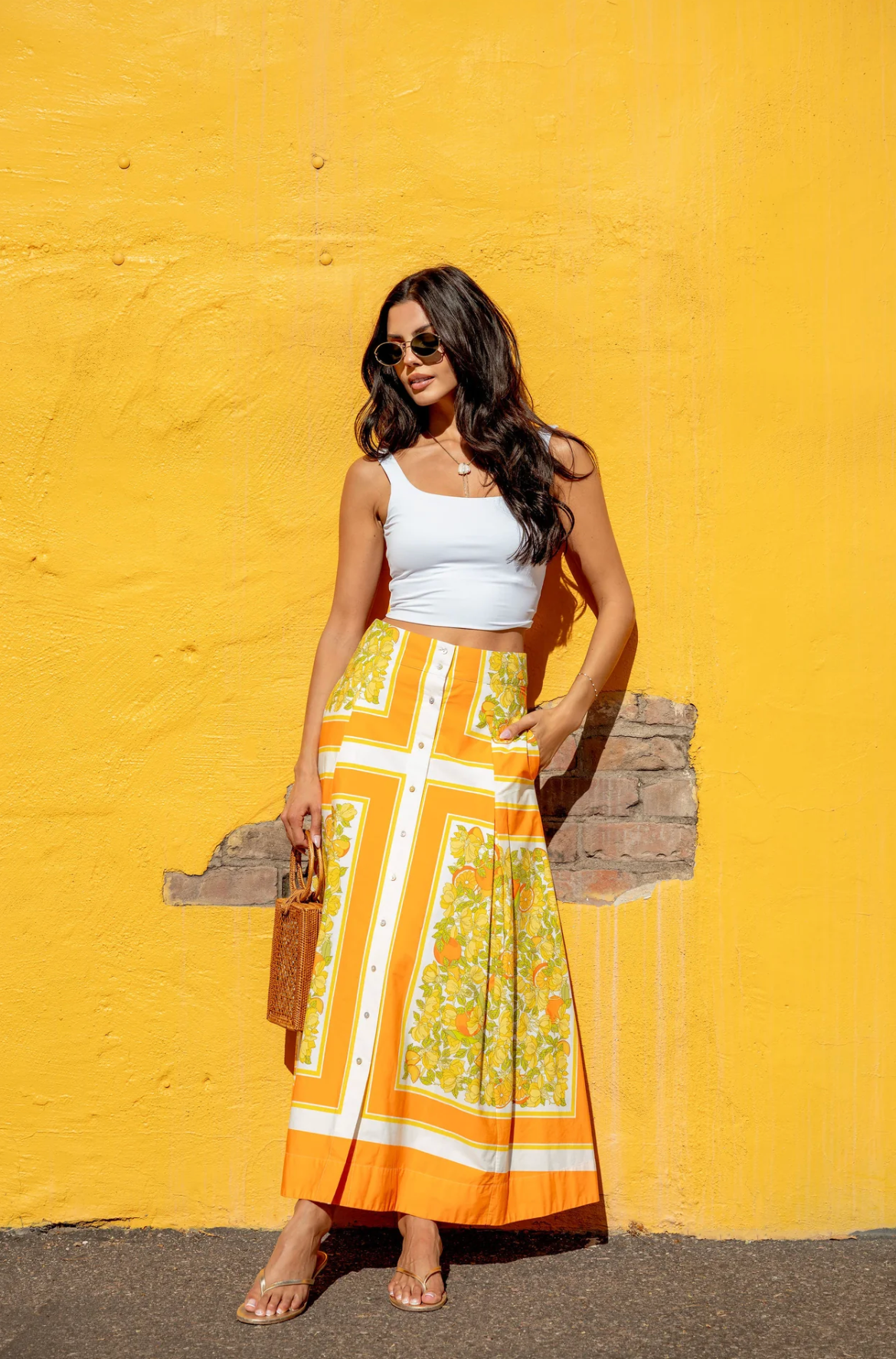 BERRI MIDI SKIRT