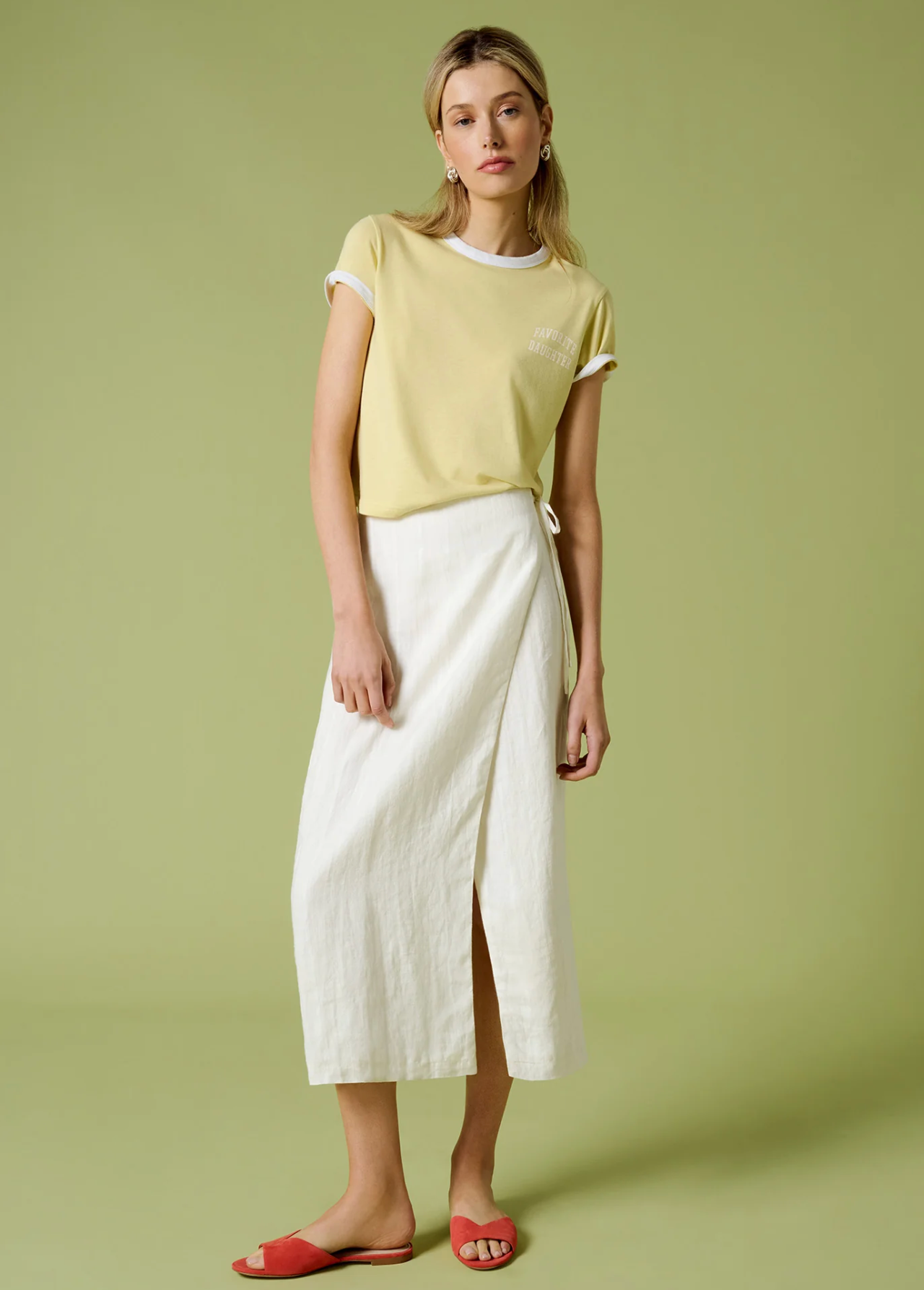 THE CROPPED FAVORITE DAUGHTER RINGER TEE