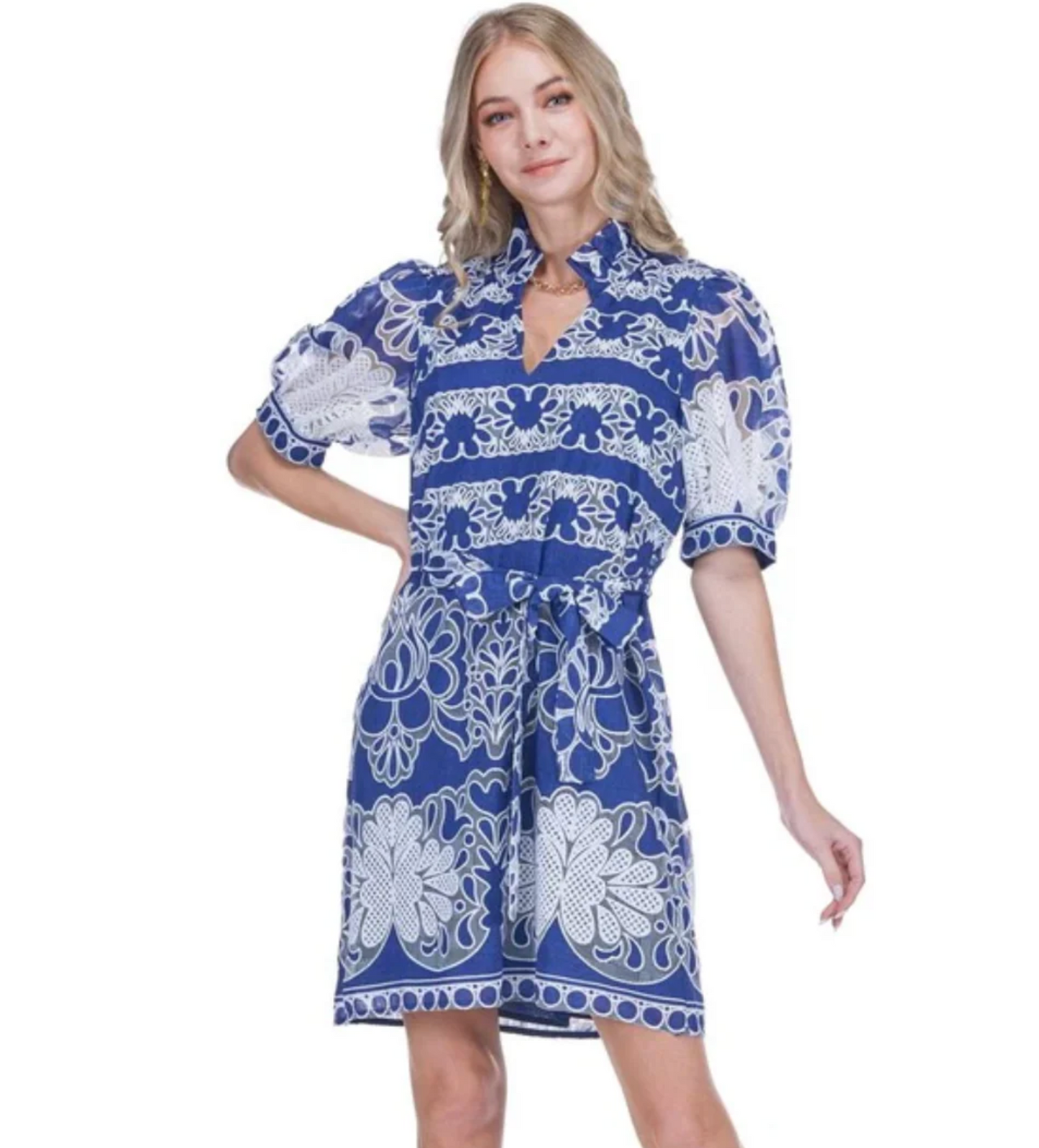 COLLAR CHEMISE DRESS