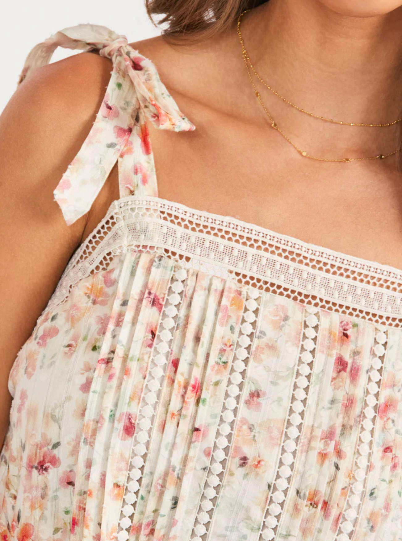 ROSITA LACE TRIM MINI DRESS