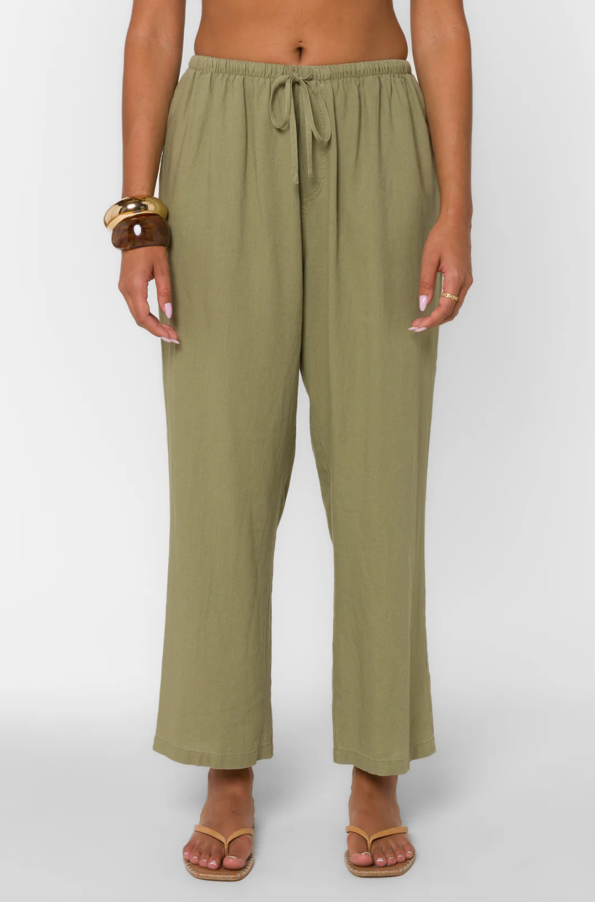 HENSLEY PULL ON LINEN PANT