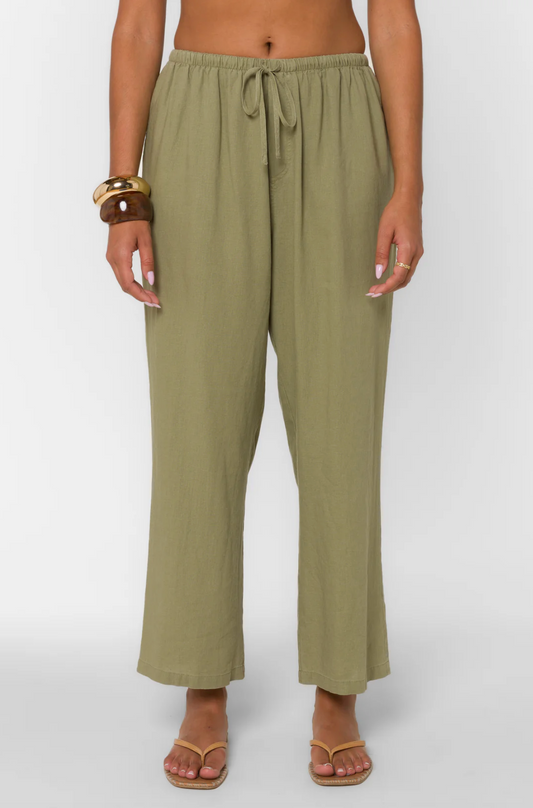 HENSLEY PULL ON LINEN PANT