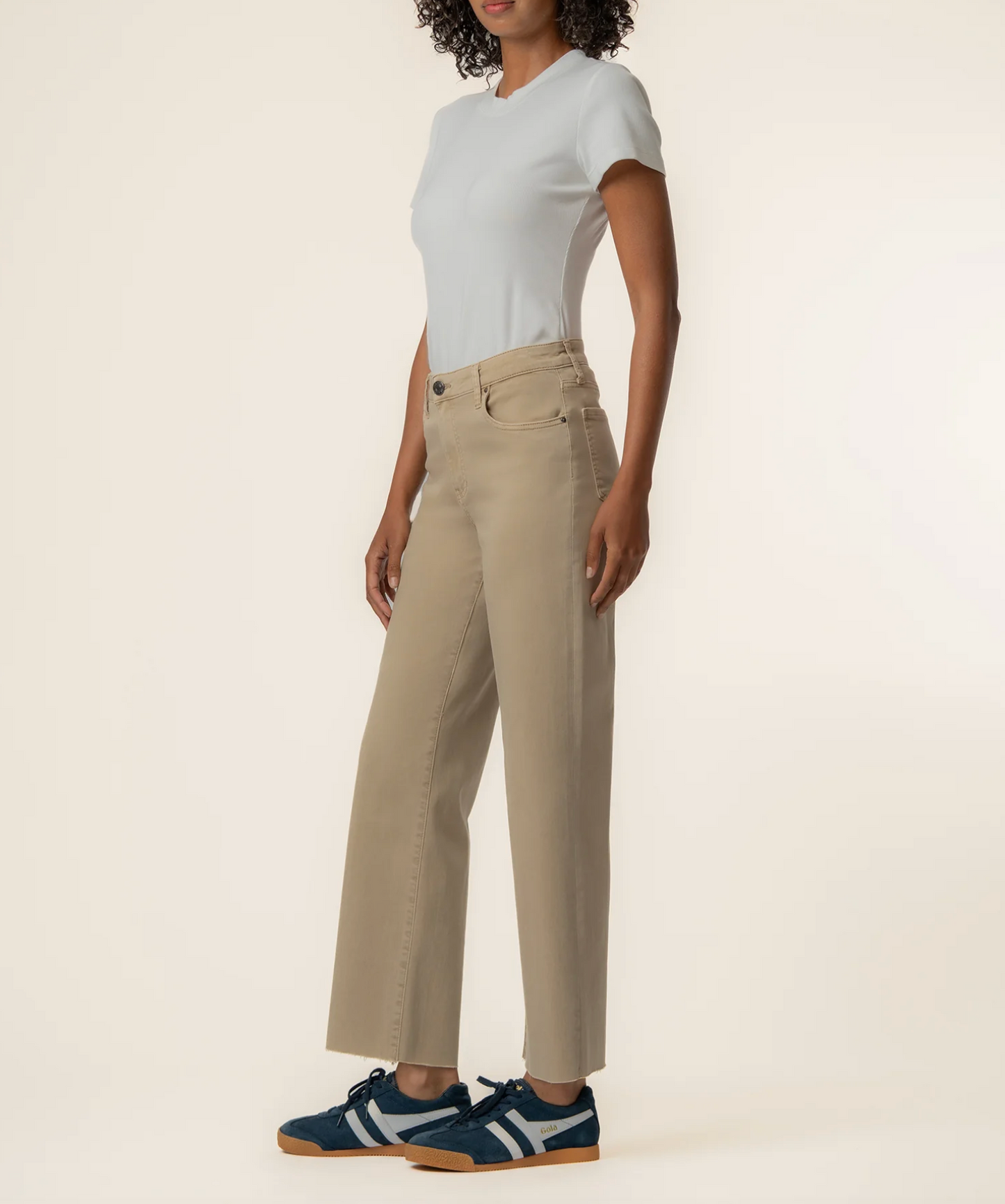 CHARLOTTE TWILL HIGH RISE WIDE LEG