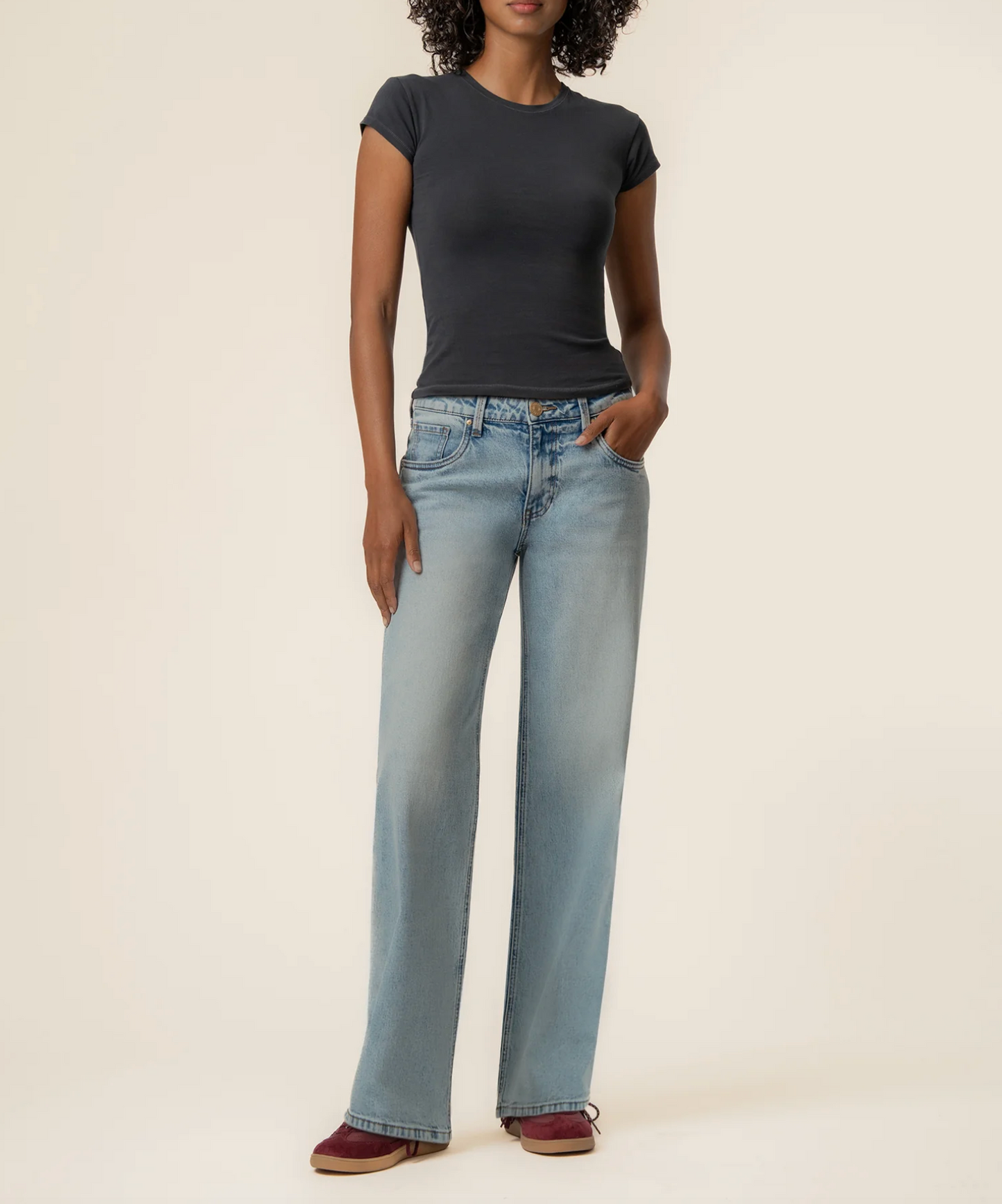 SELENA BAGGY LOW RISE STRAIGHT LEG