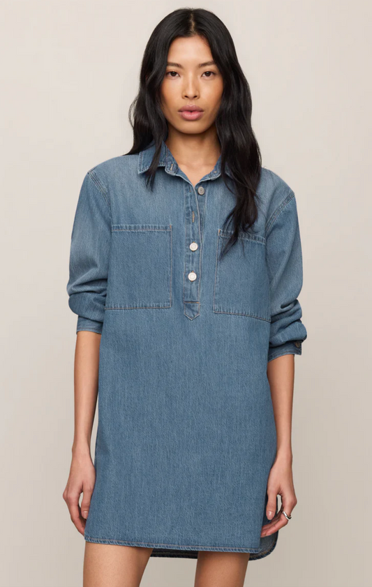 LUCIE DENIM SHIRT DRESS