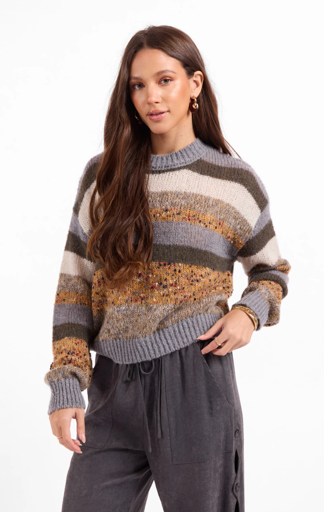 DAFFODIL STRIPE SWEATER