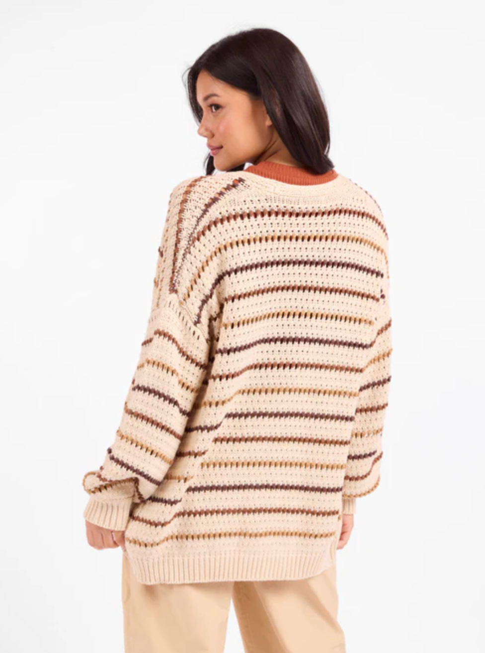LOST RANGE STRIPE CARDIGAN