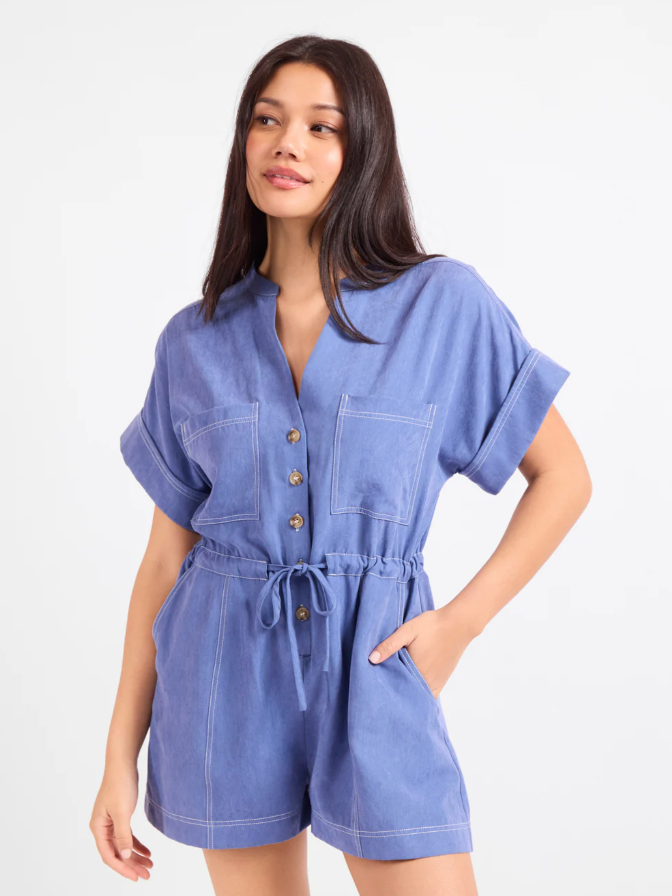 SOFTLY YOURS SHORT SLEEVE ROMPER