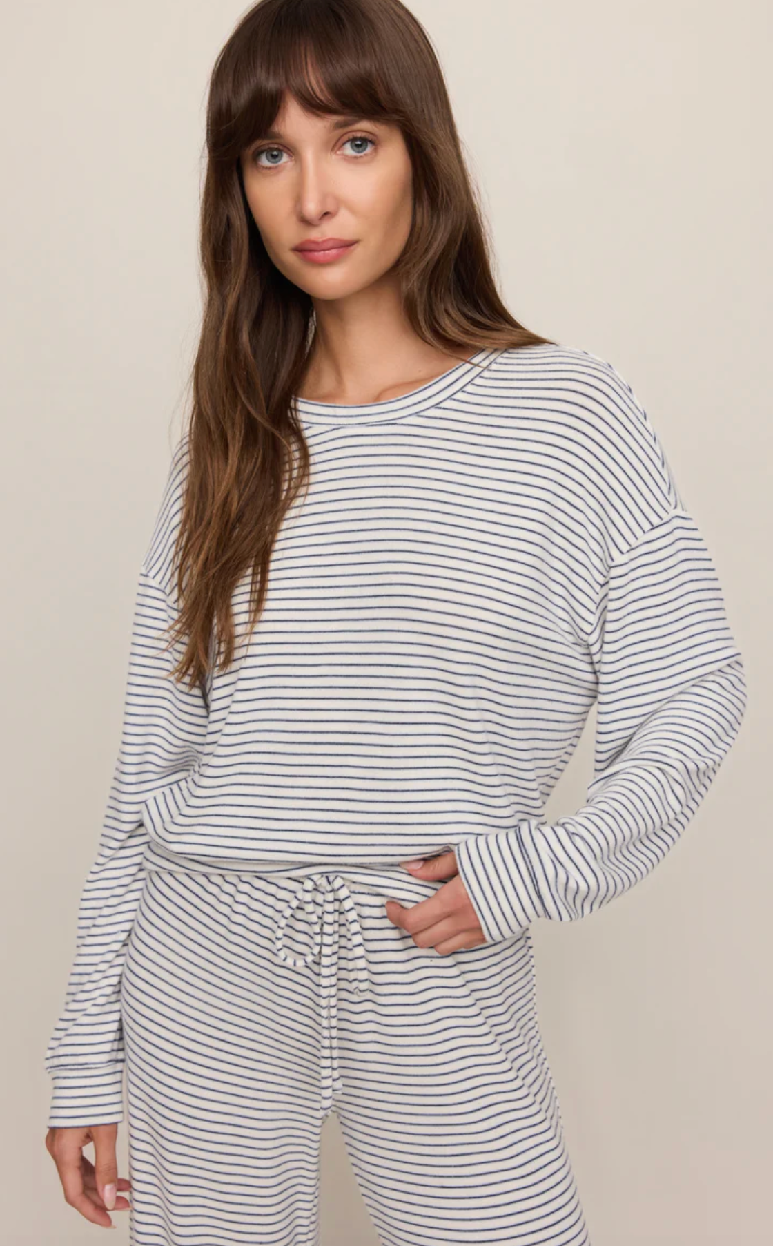 CLASSIC STRIPE LONG SLEEVE TOP