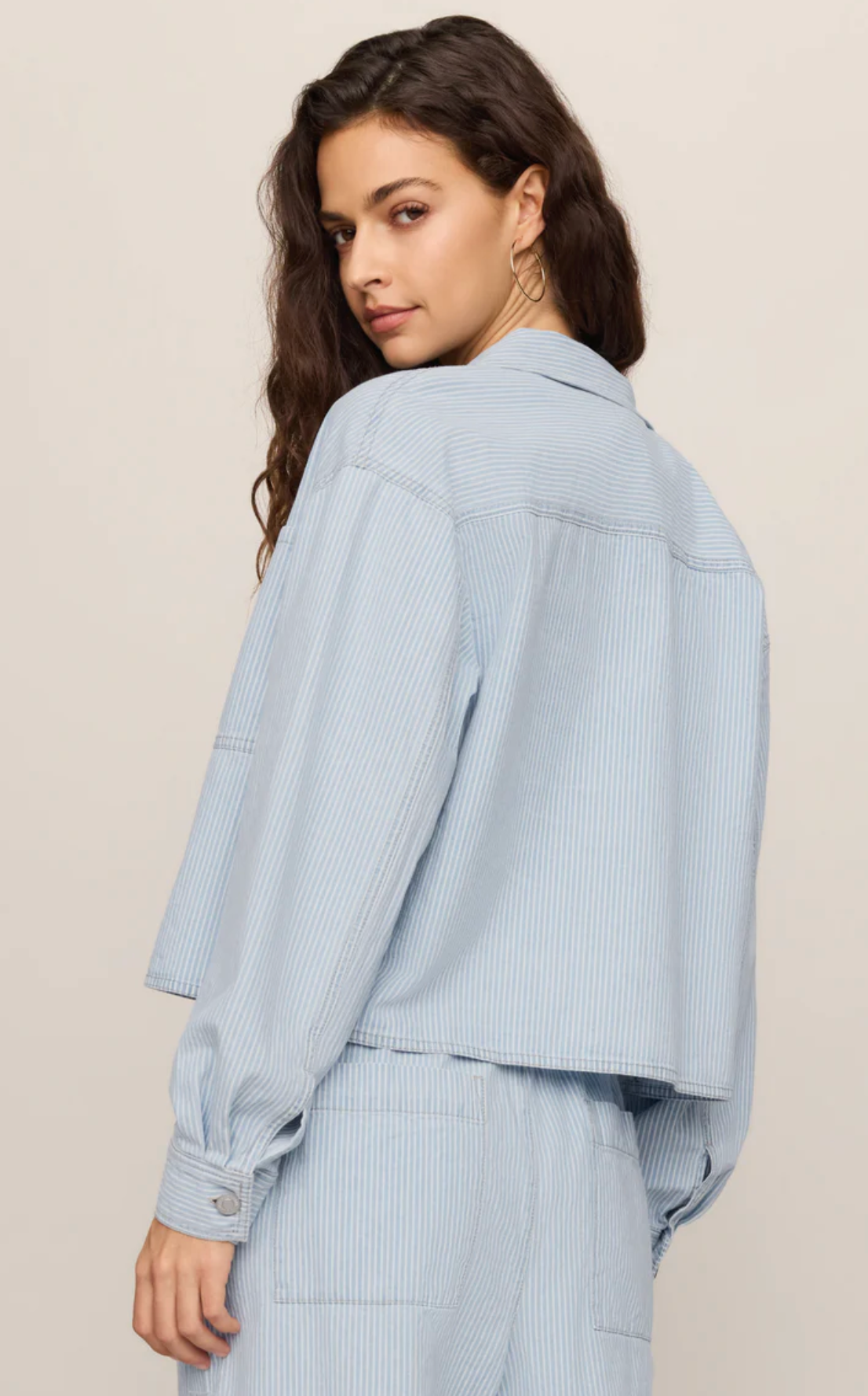 ERIN SOFT DENIM RAILROAD JACKET