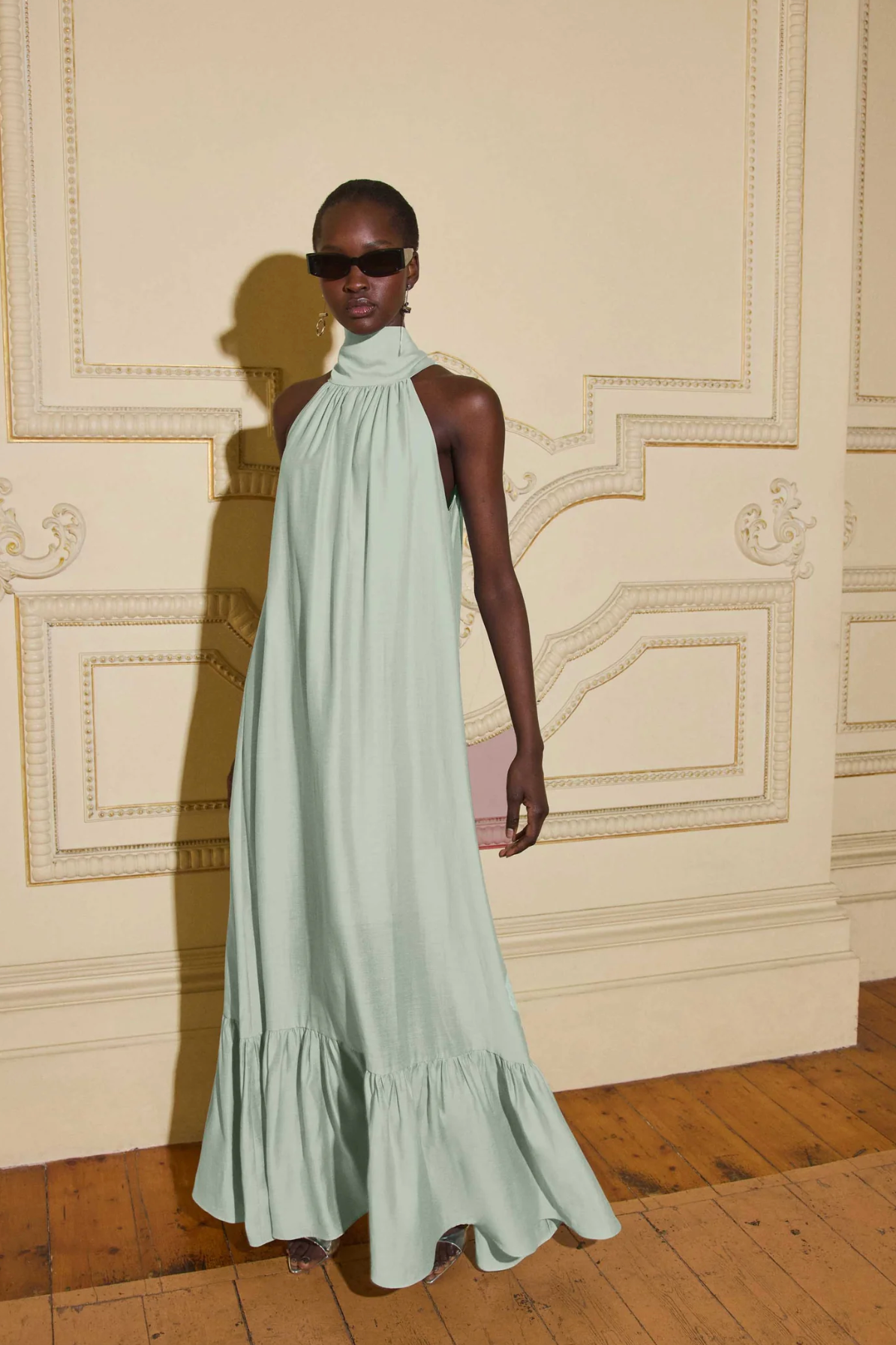 ISALINE HALTER MAXI DRESS