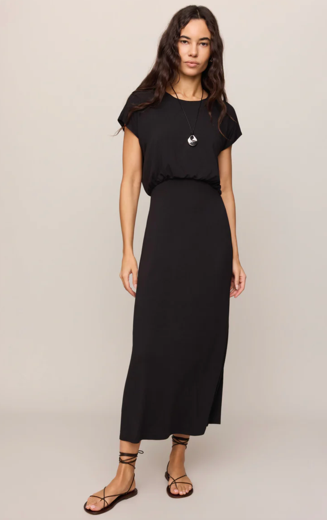 ANIKA JERSEY MIDI DRESS