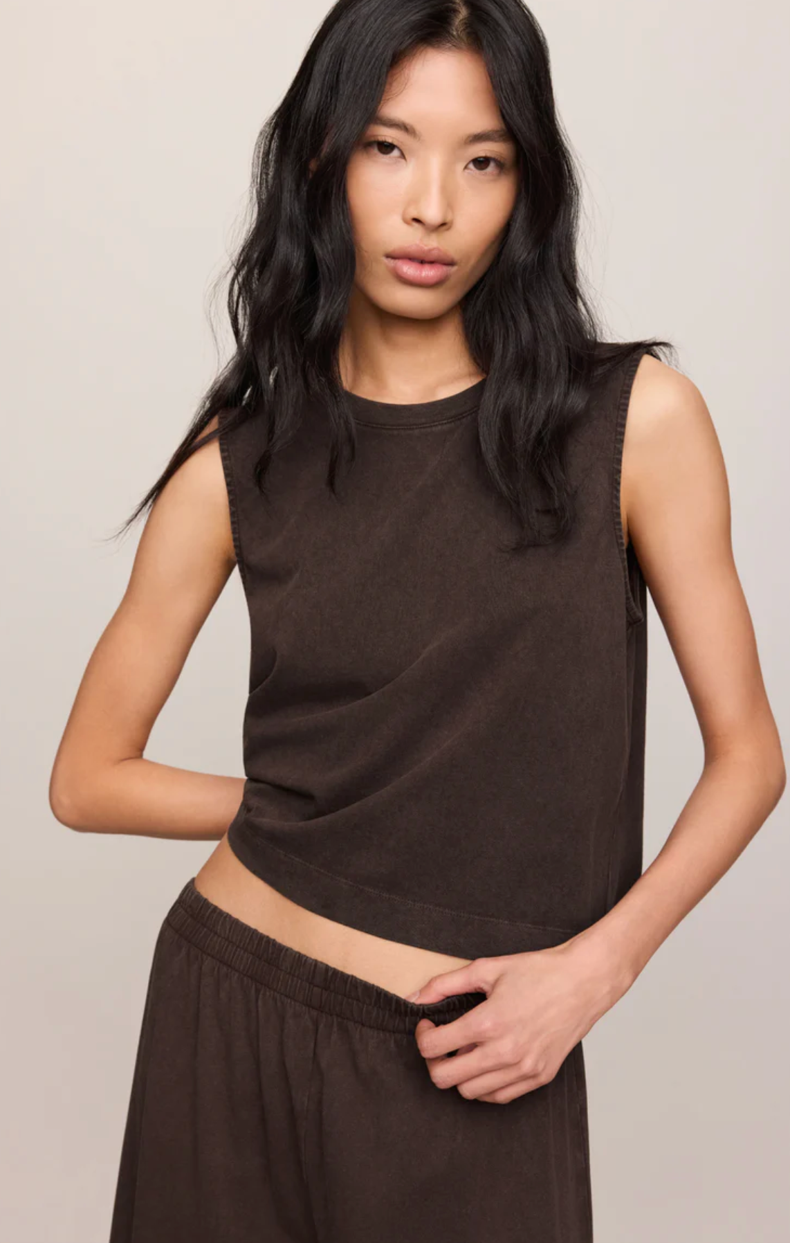SLOANE JERSEY MUSCLE TANK