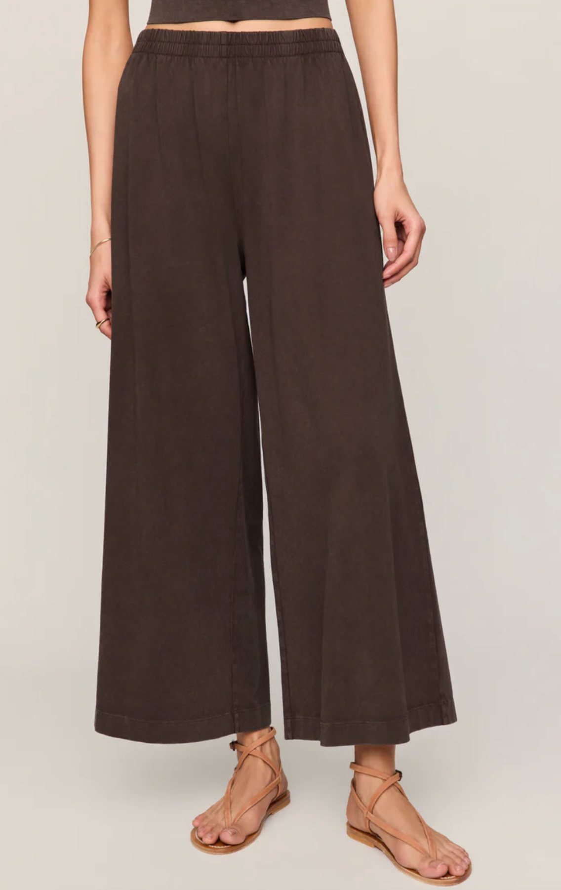 SCOUT JERSEY CROP FLARE PANT