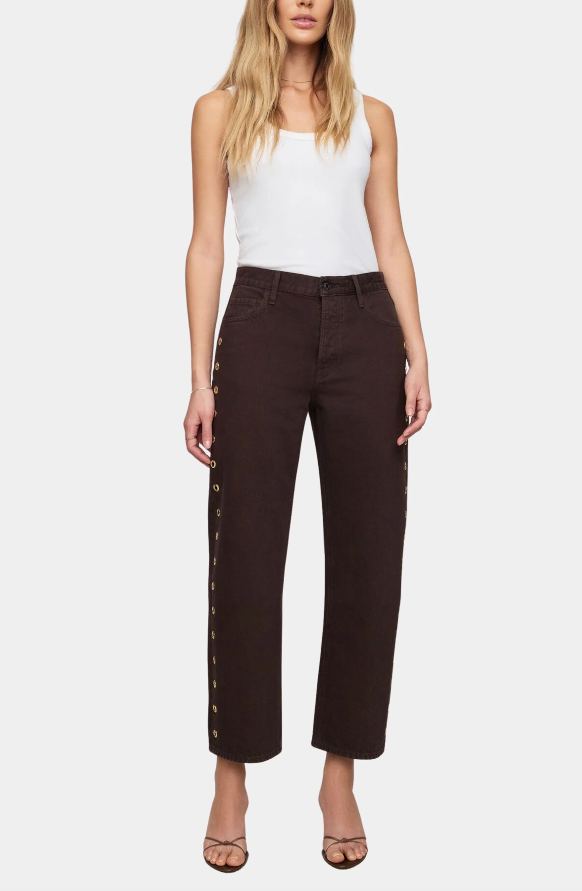THE OFF DUTY BOWED ANKLE JEAN
