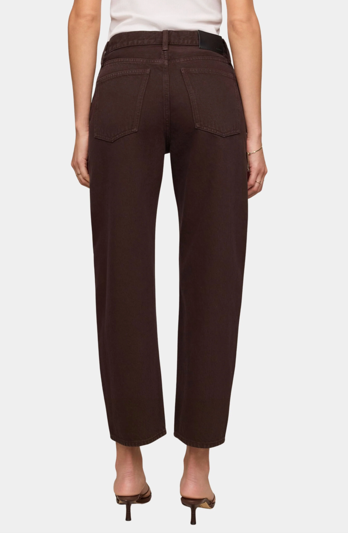 THE OFF DUTY BOWED ANKLE JEAN