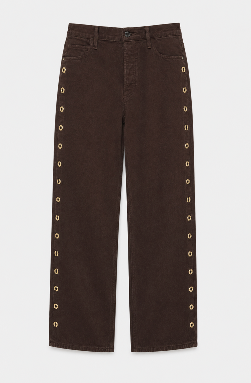 THE OFF DUTY BOWED ANKLE JEAN