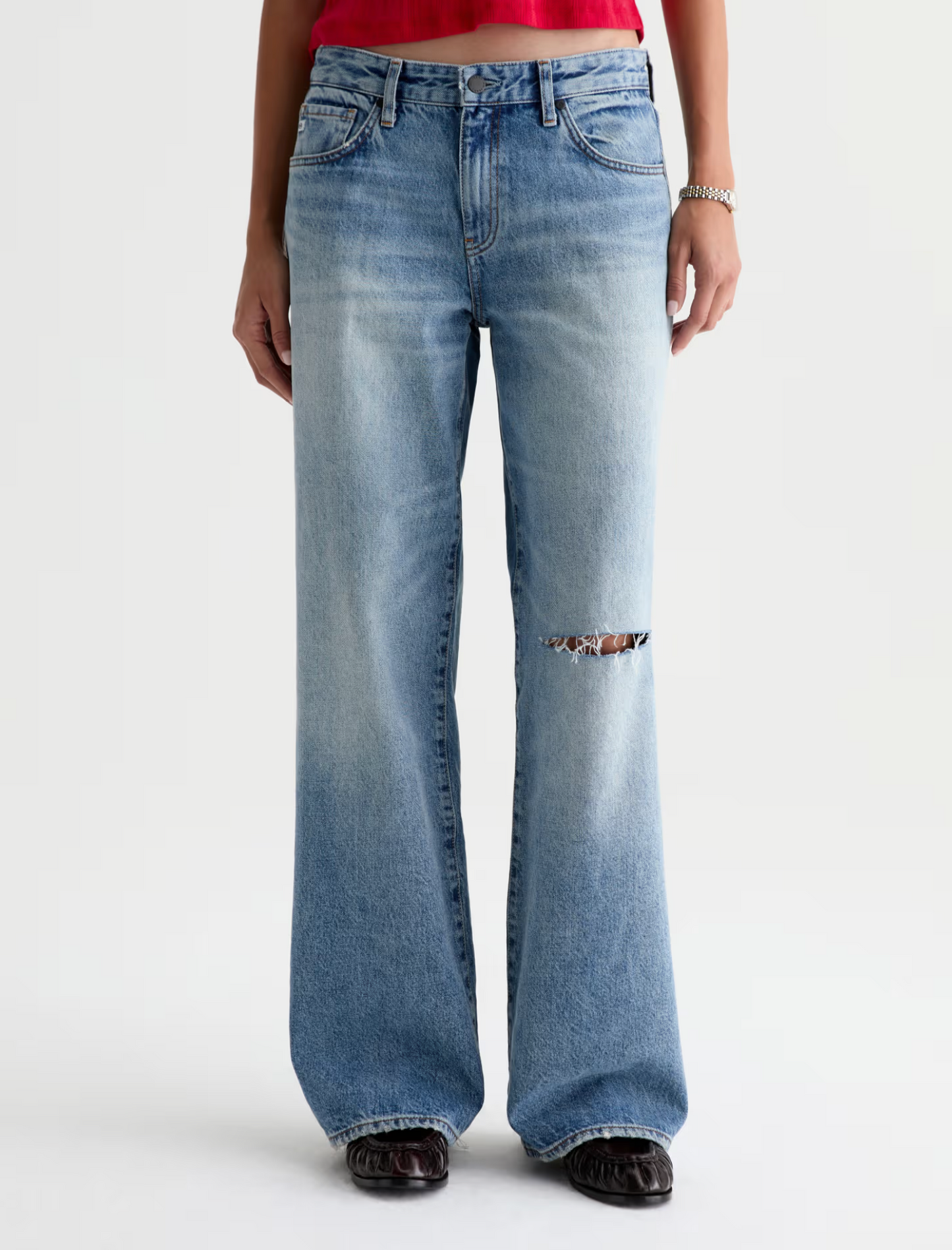 ADRIA LOW-RISE WIDE LEG JEAN