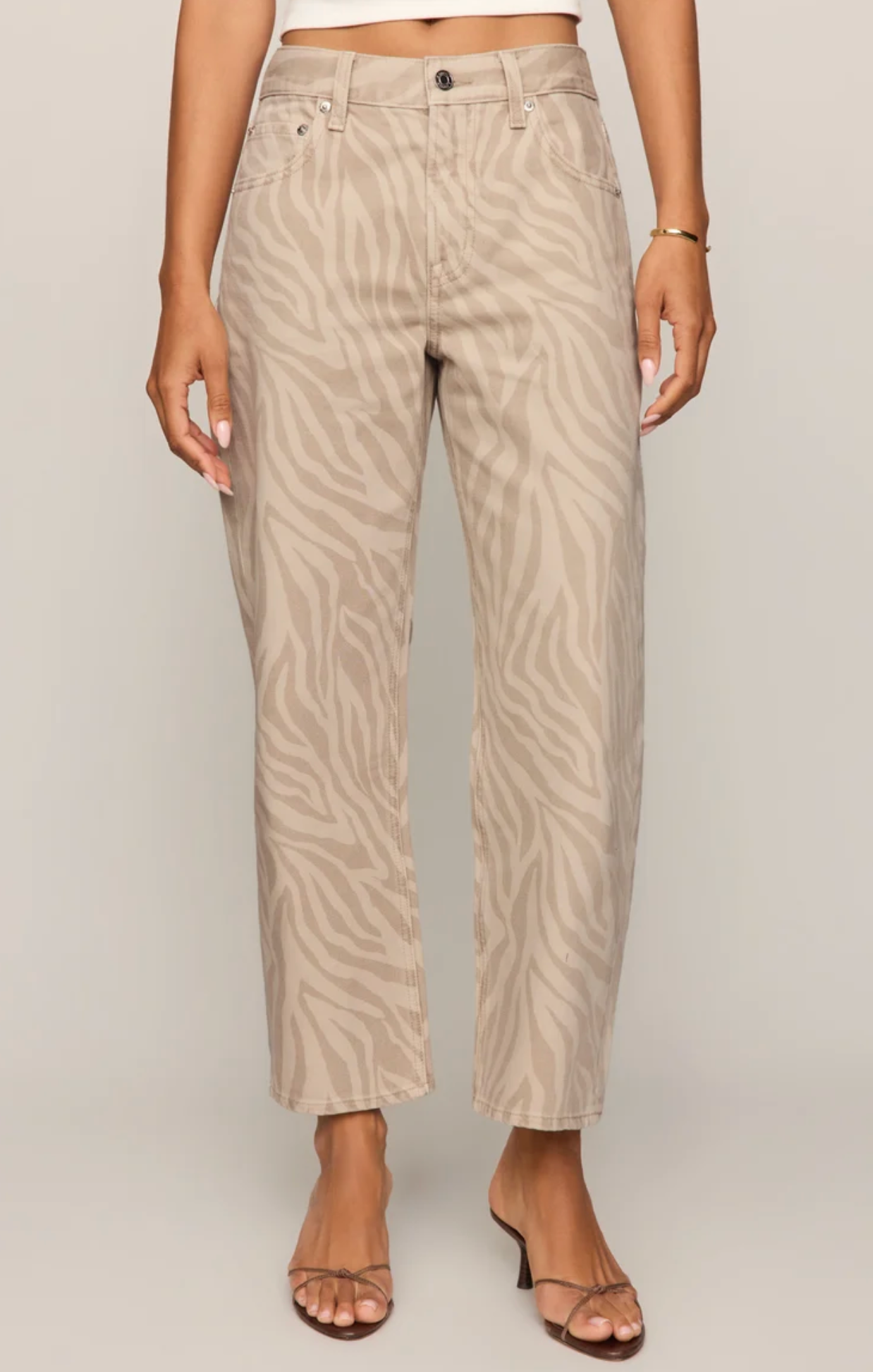 THE OFF DUTY MID-RISE BOWED ANKLE DENIM