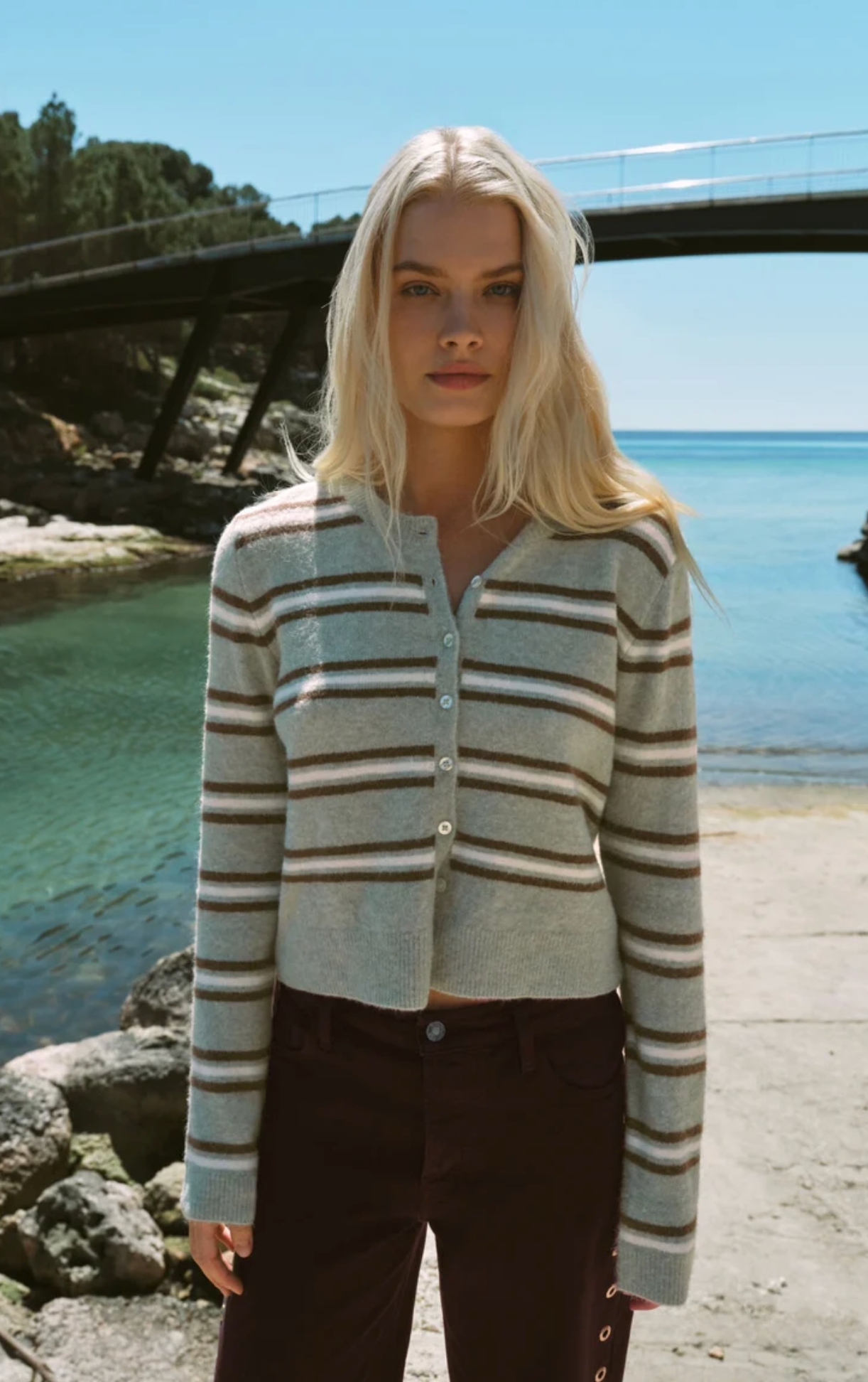 MEDINA COZY STRIPE CARDIGAN