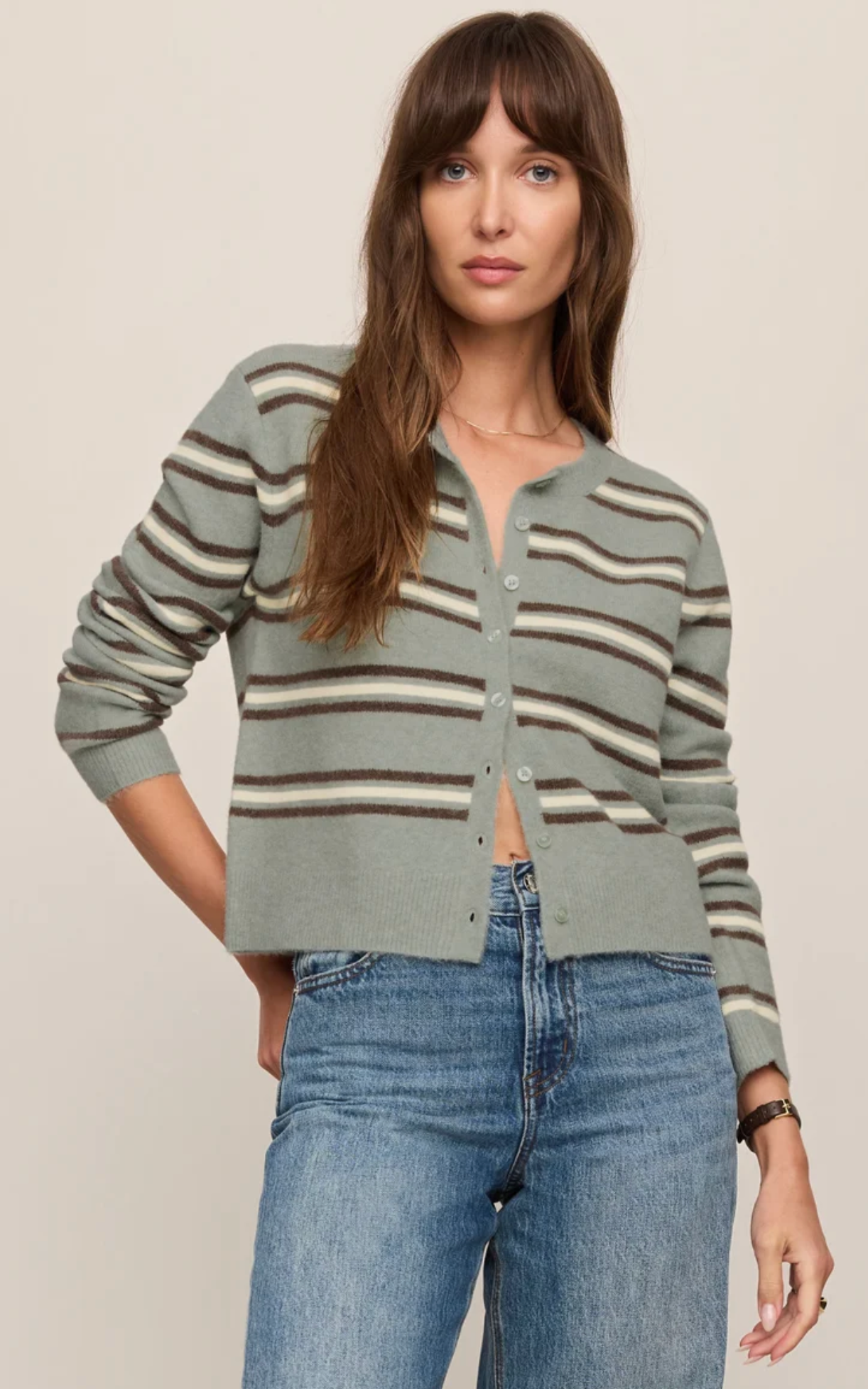 MEDINA COZY STRIPE CARDIGAN