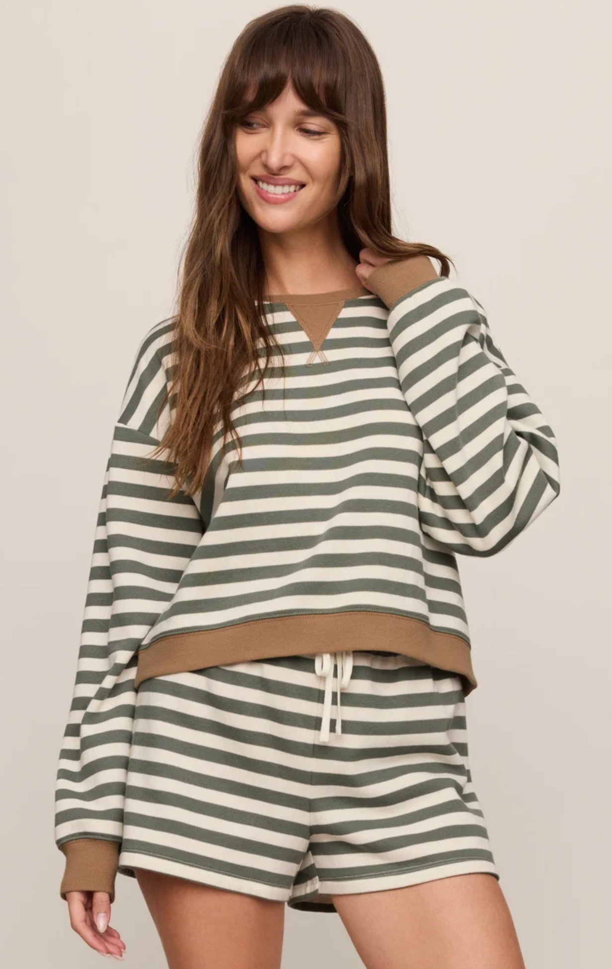 LOW KEY STRIPE SWEATSHIRT