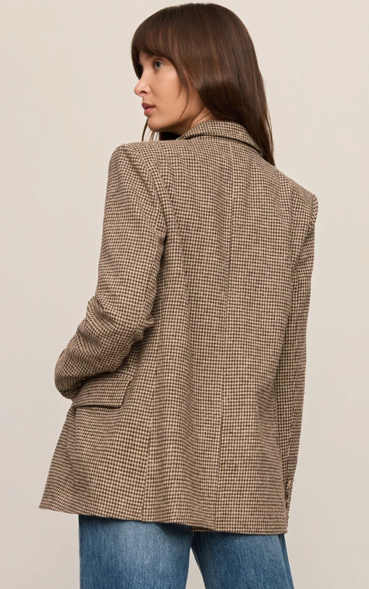 EVAN HOUNDSTOOTH BLAZER