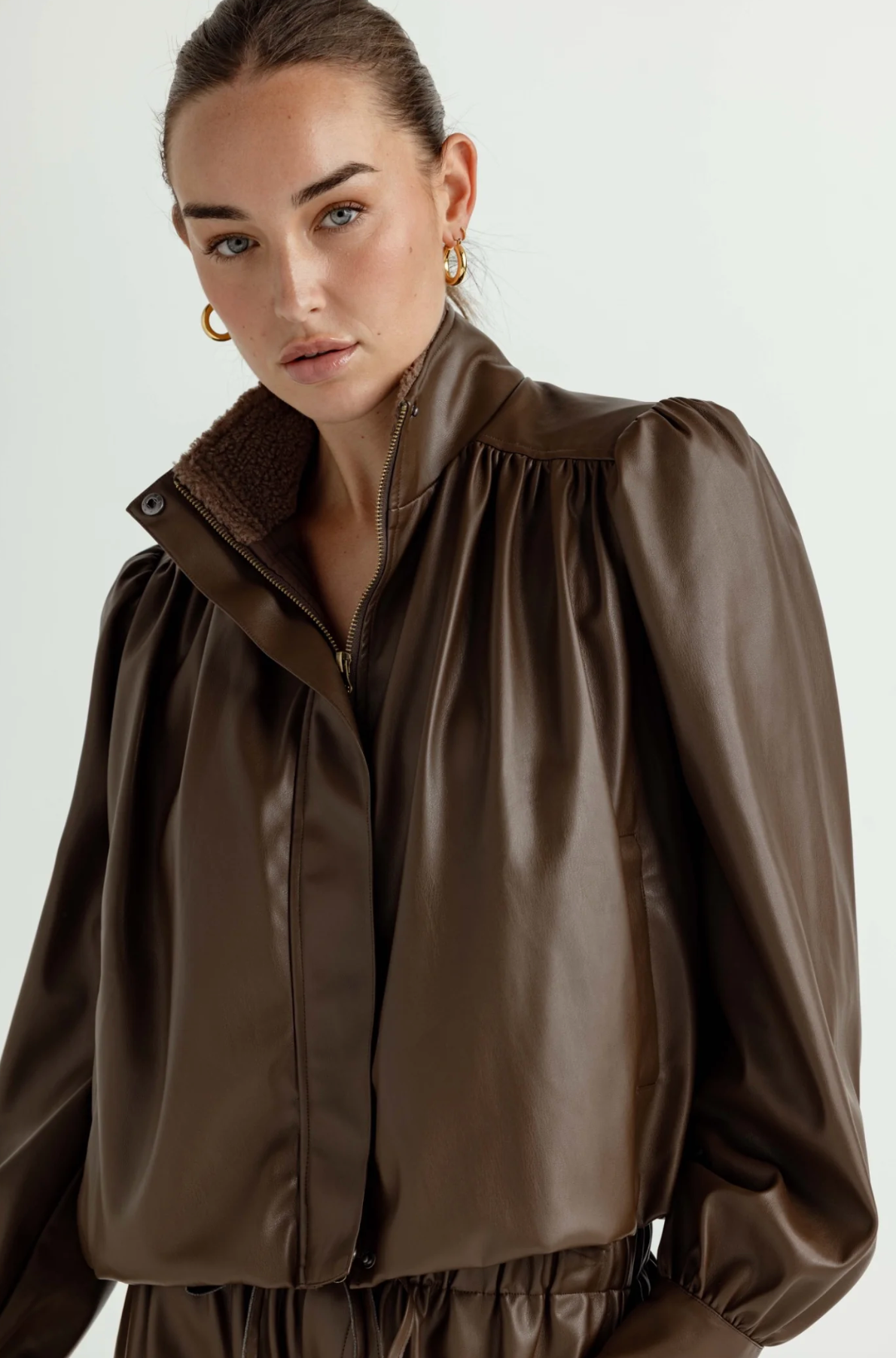 VEGAN LEATHER ELODIE JACKET