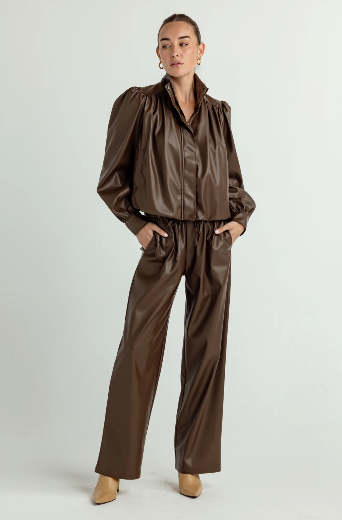 VEGAN LEATHER ELODIE JACKET