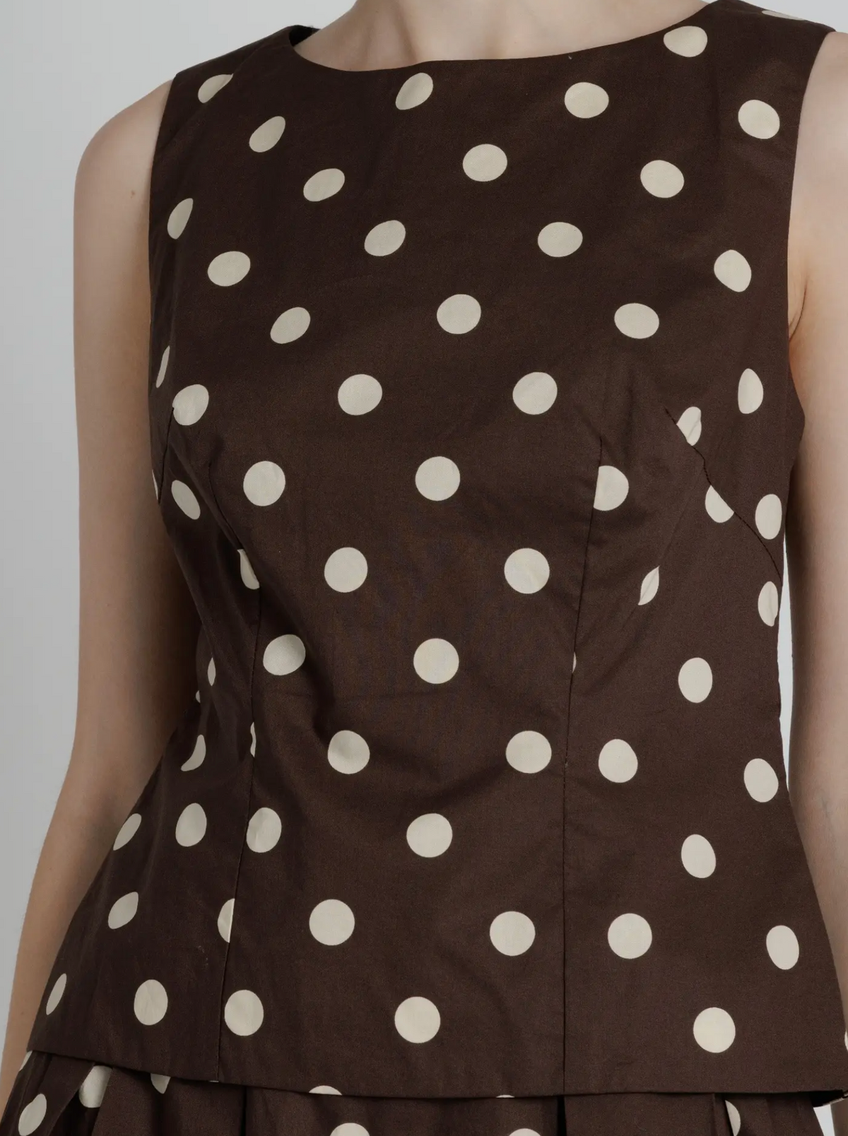POLKA DOT TAILORED BLOUSE