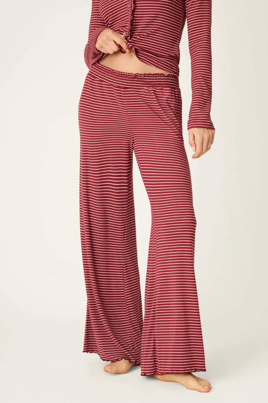 PRETTY STRIPES POINTELLE PAJAMA PANTS