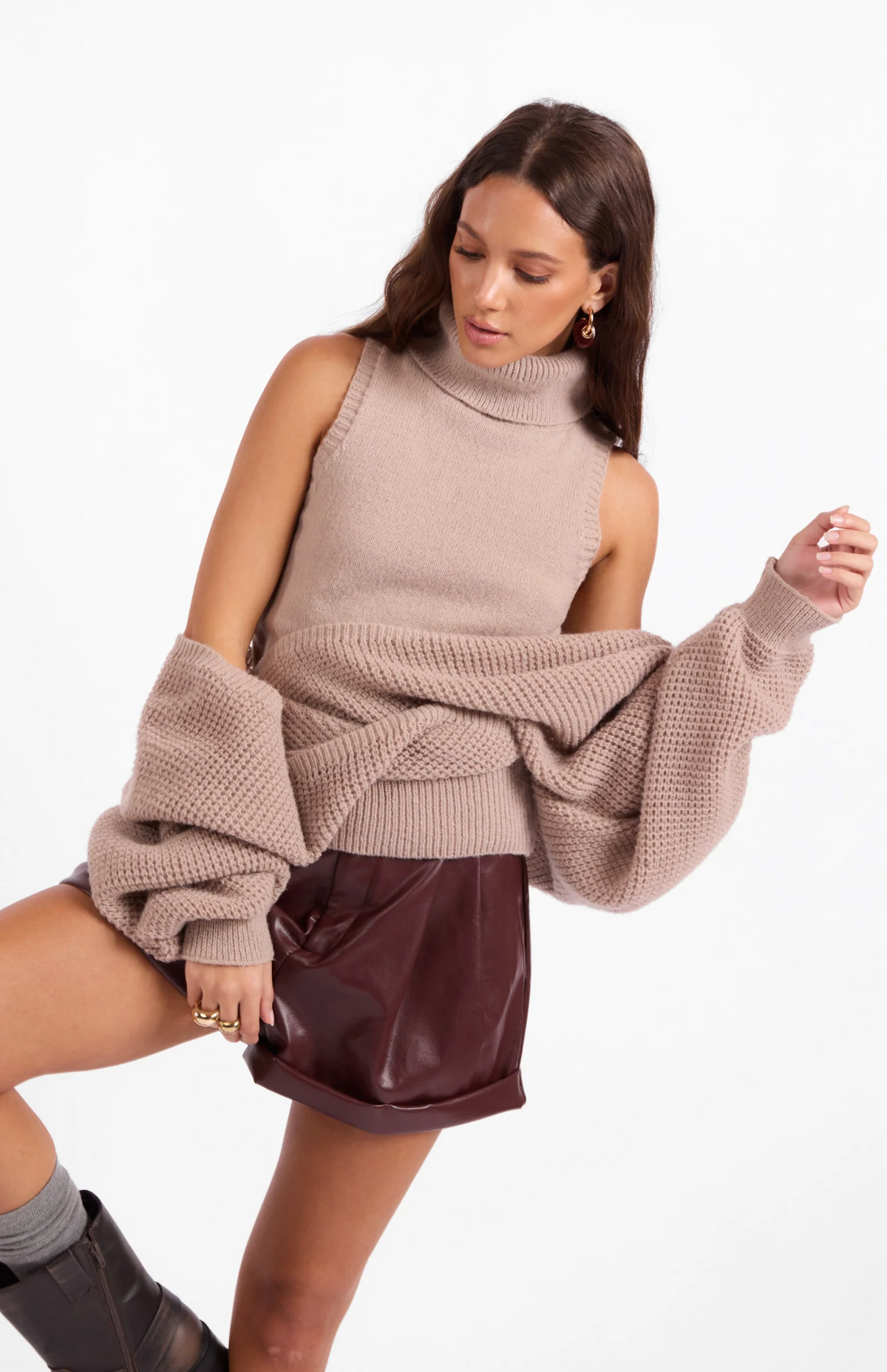 TEAGAN TWO PIECE SWEATER