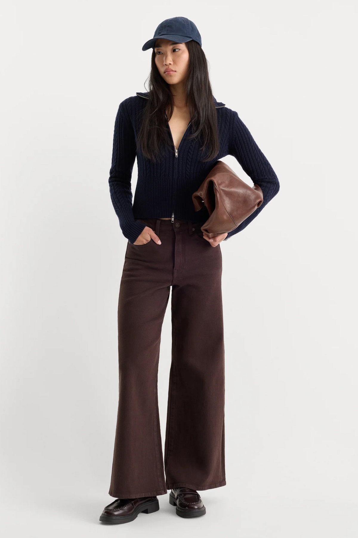 GOOD WAIST PALAZZO ANKLE JEANS