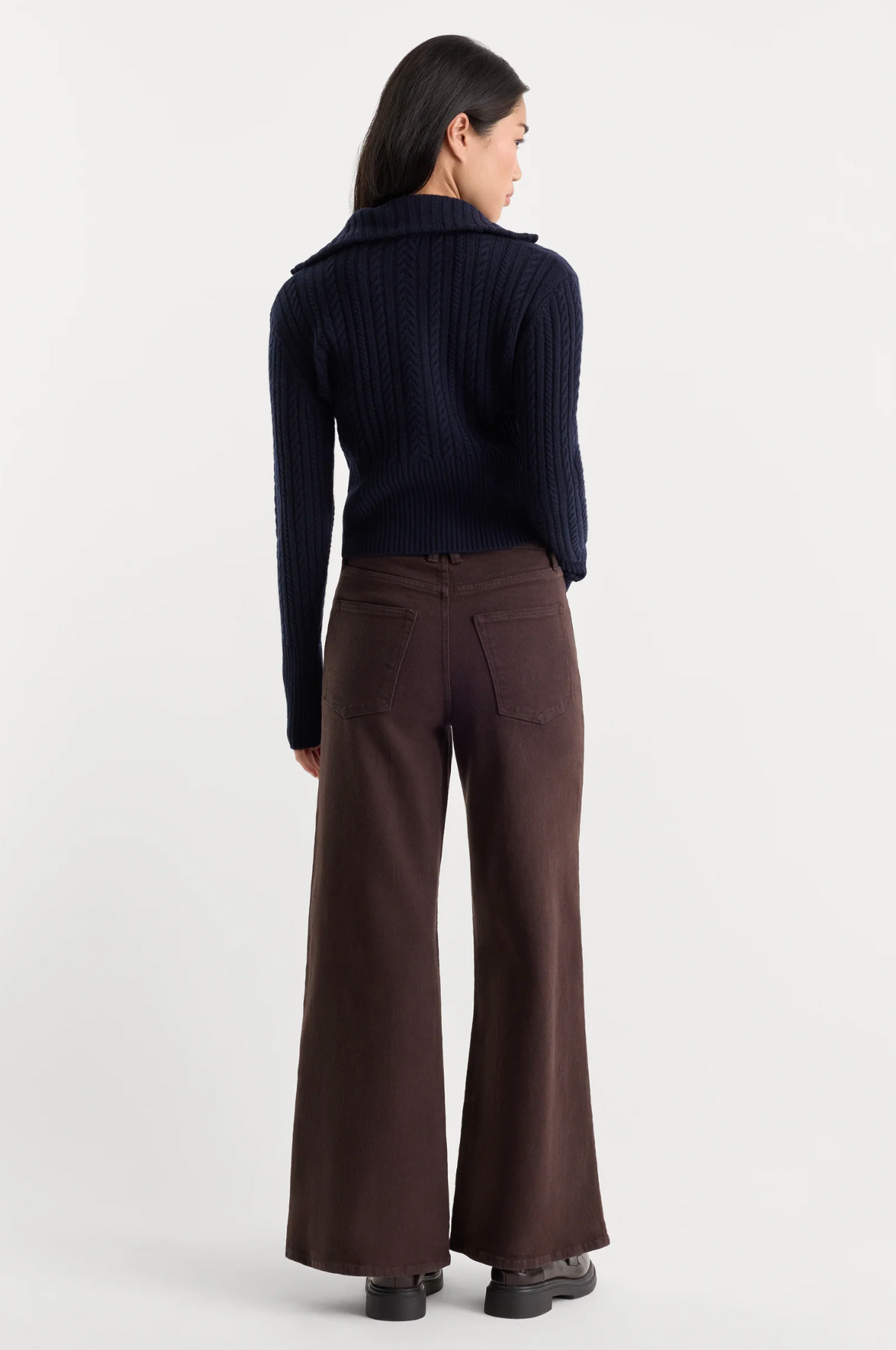 GOOD WAIST PALAZZO ANKLE JEANS