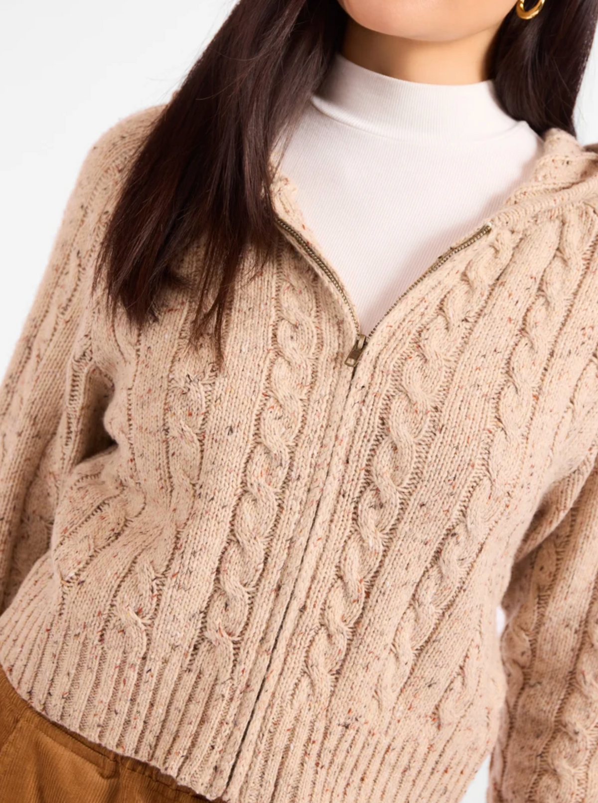 EFFORTLESS CABLE KNIT CARDIGAN