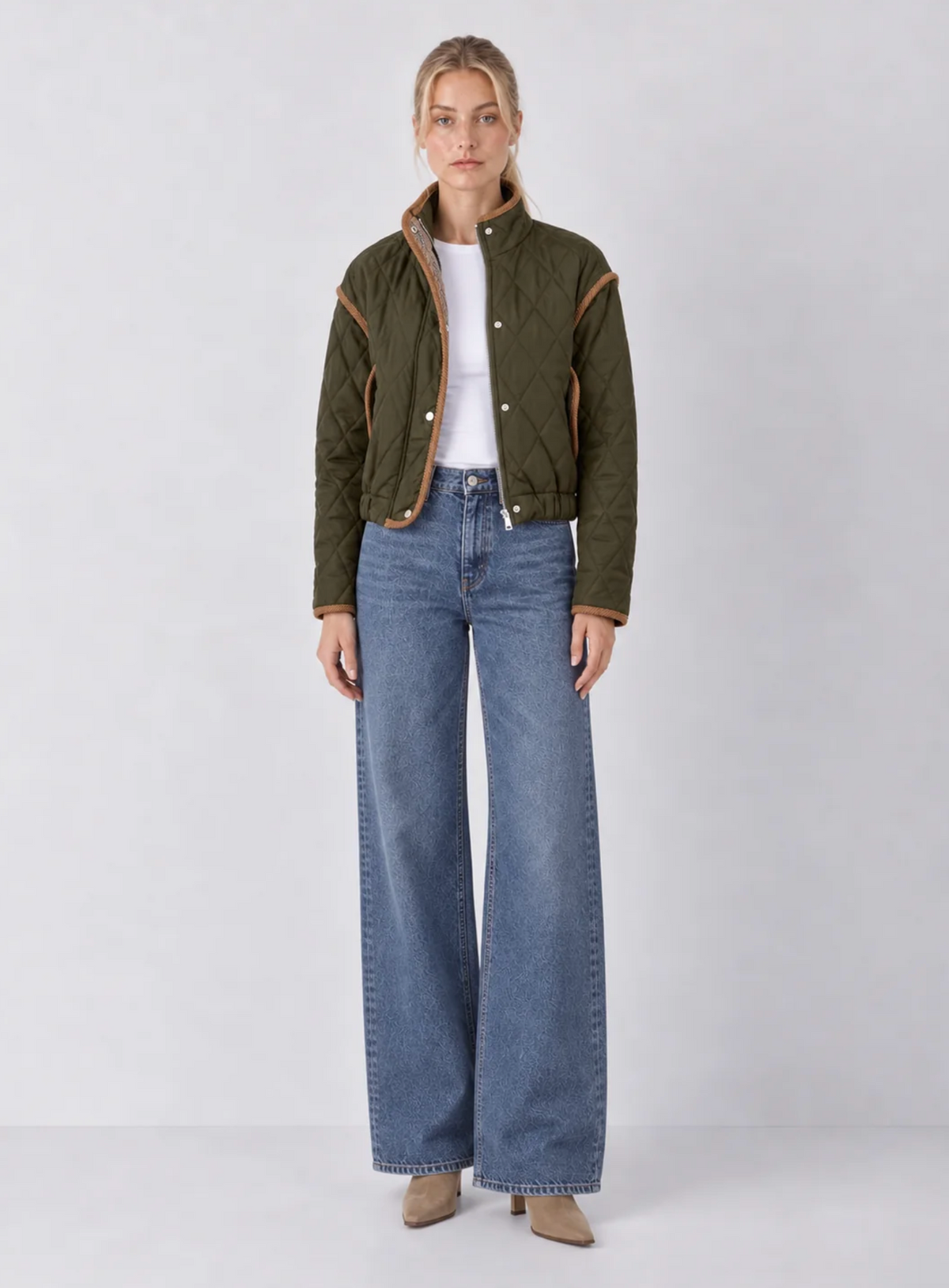CORDUROY TRIM JACKET