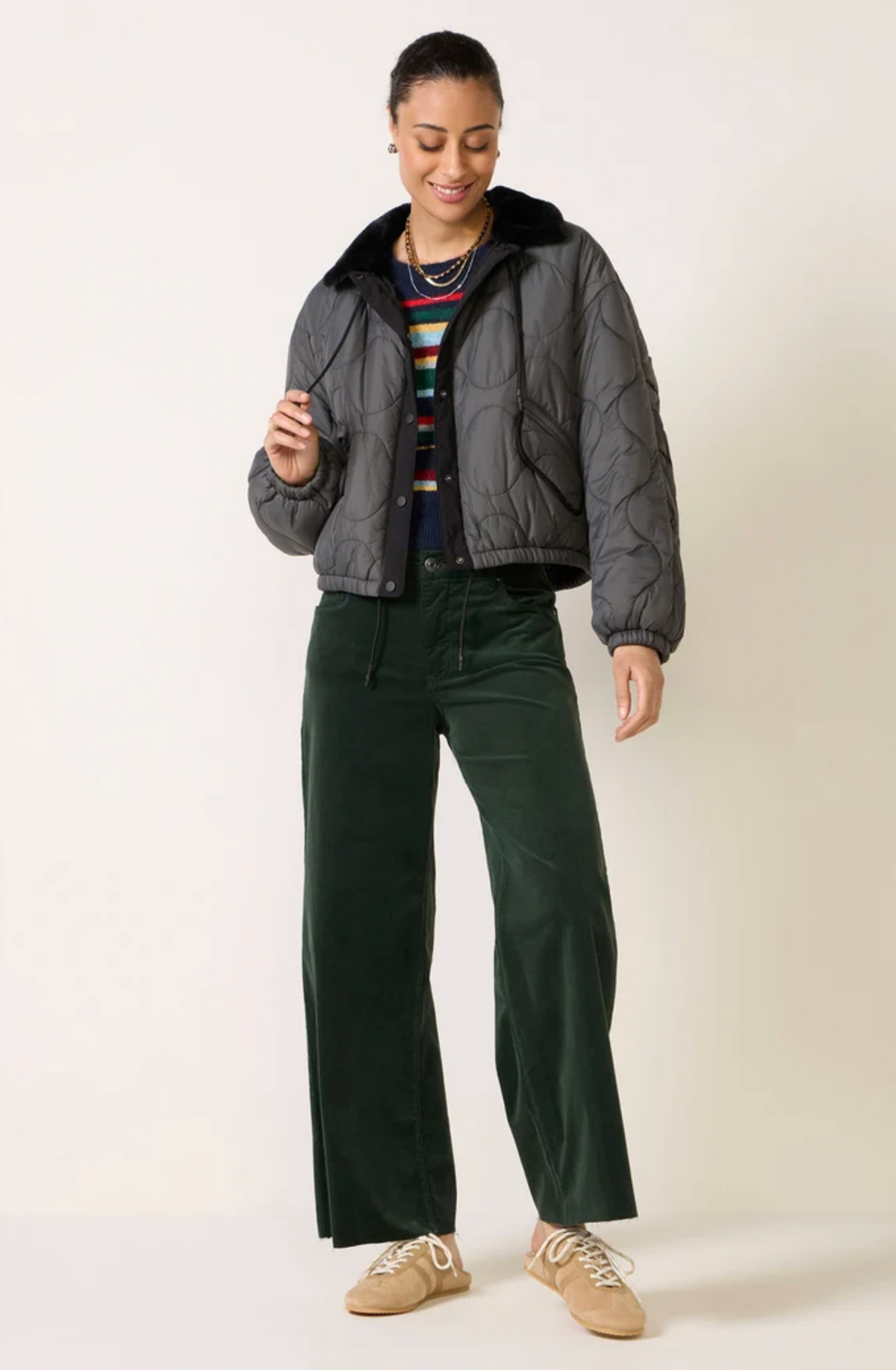MEG HIGH RISE WIDE LEG CORD